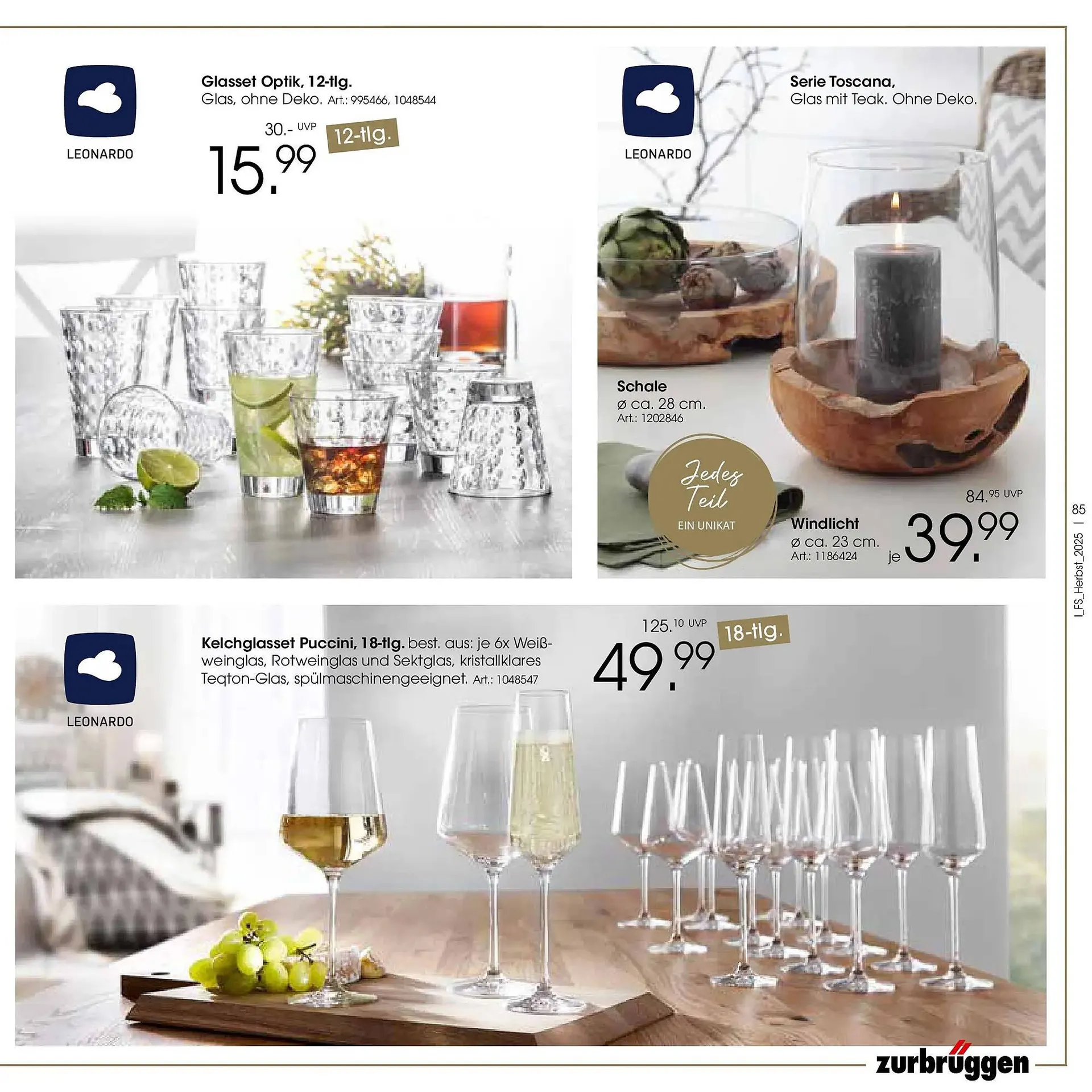 Zurbrüggen Prospekt von 19. Oktober bis 31. Januar 2026 - Prospekt seite 85