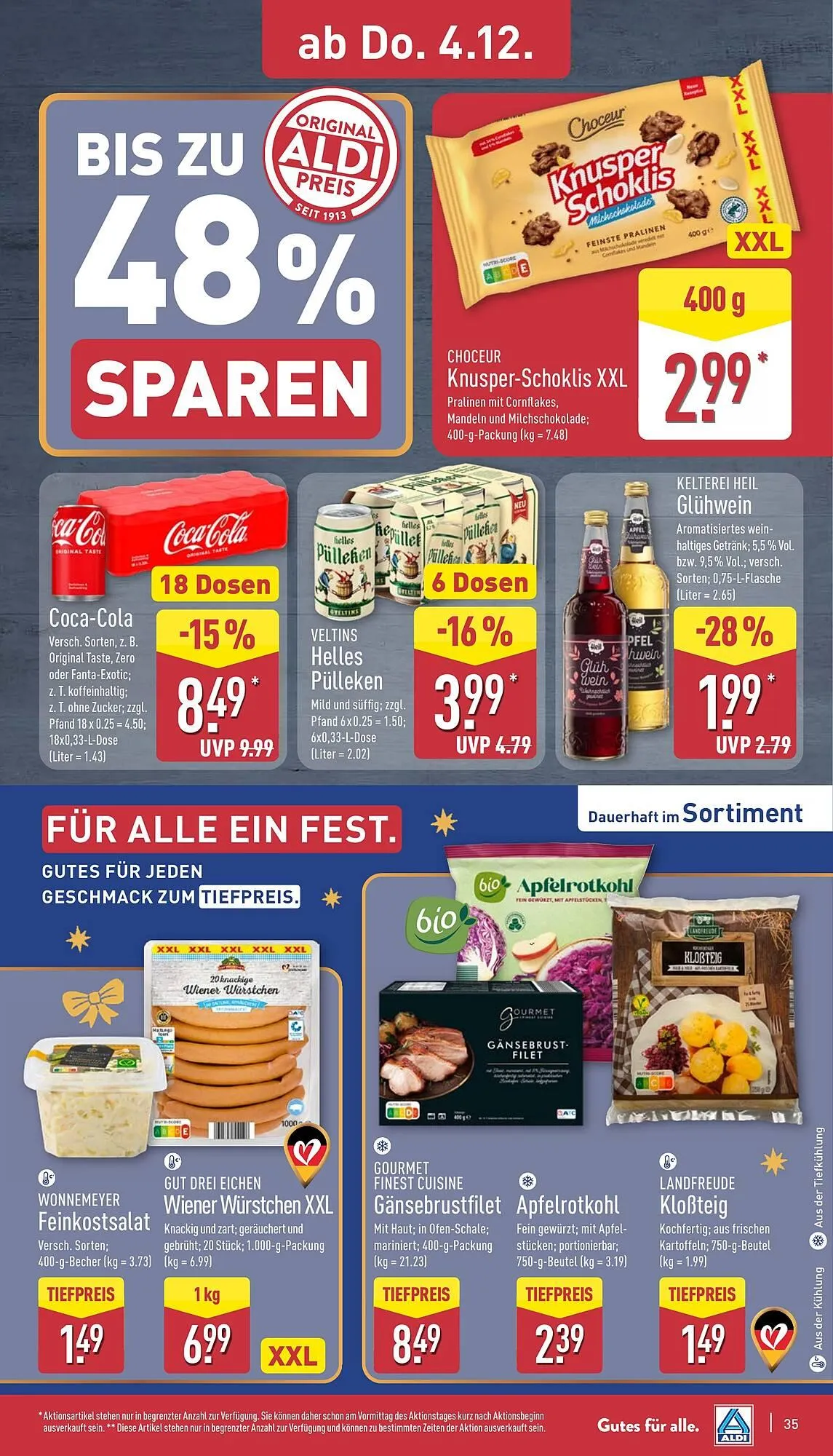 Aldi Nord Prospekt von 1. Dezember bis 6. Dezember 2025 - Prospekt seite 35