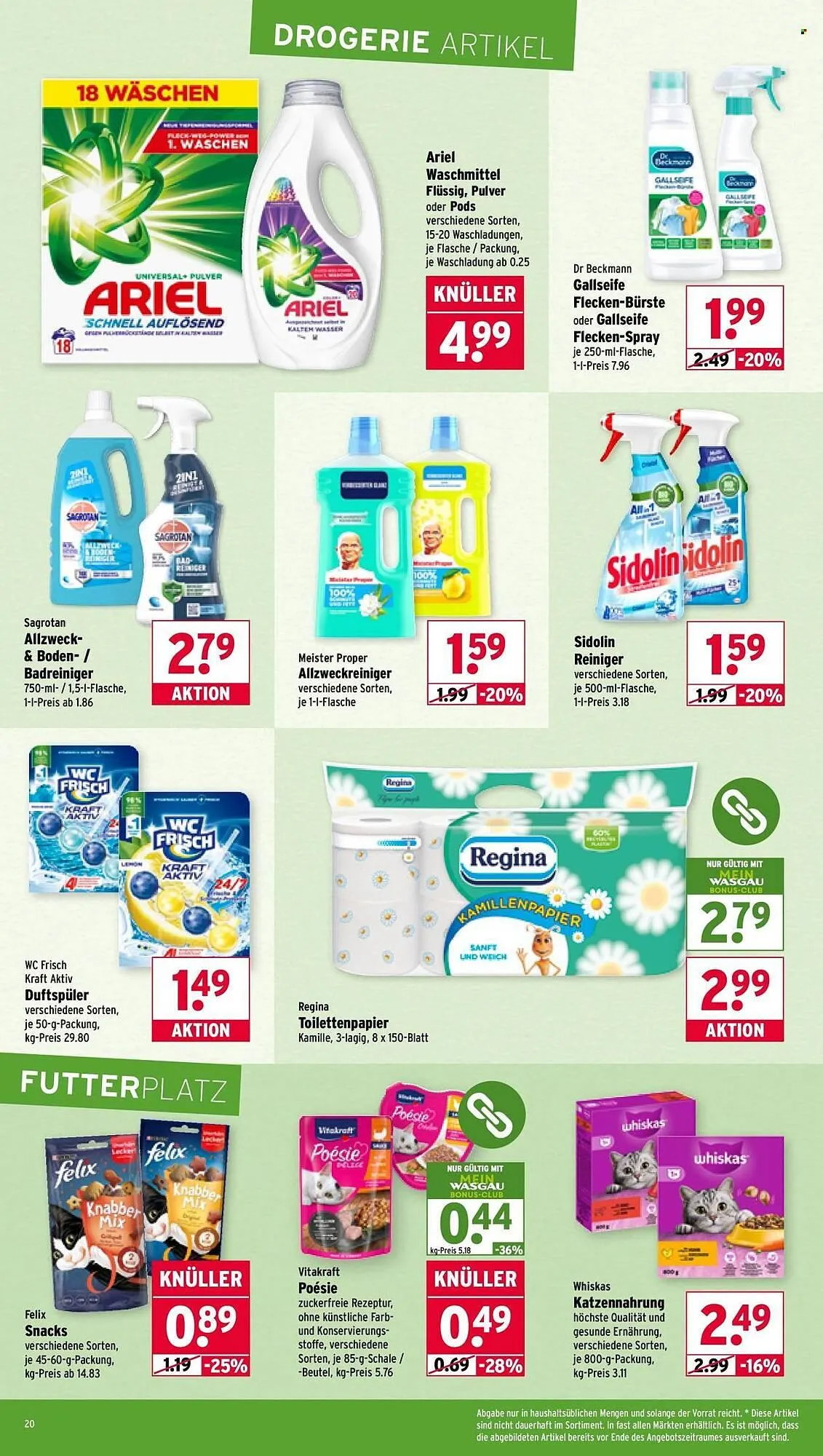 Wasgau Prospekt von 27. Oktober bis 3. November 2025 - Prospekt seite 20