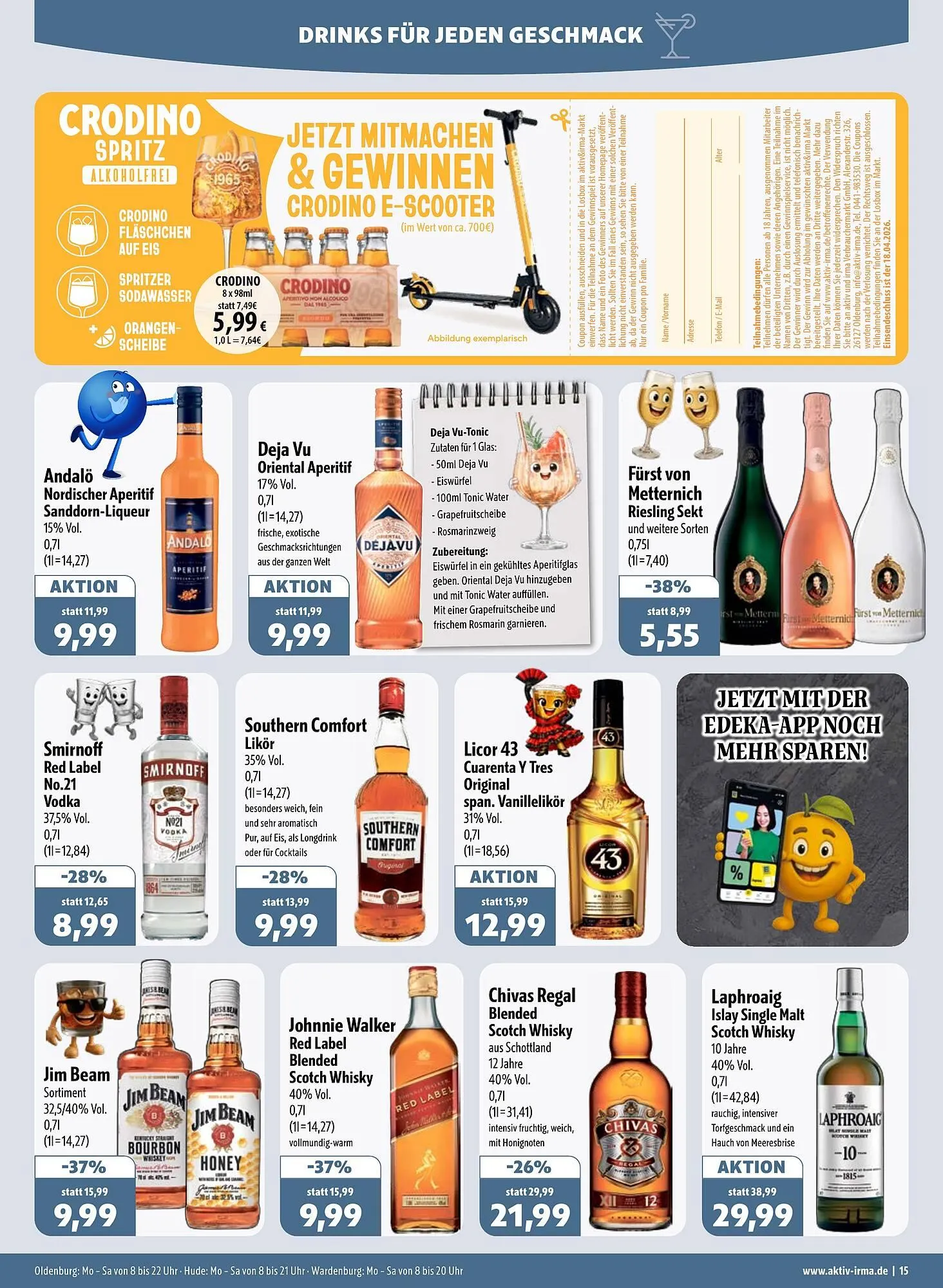 Aktiv Irma Prospekt von 13. April bis 18. April 2026 - Prospekt seite 15