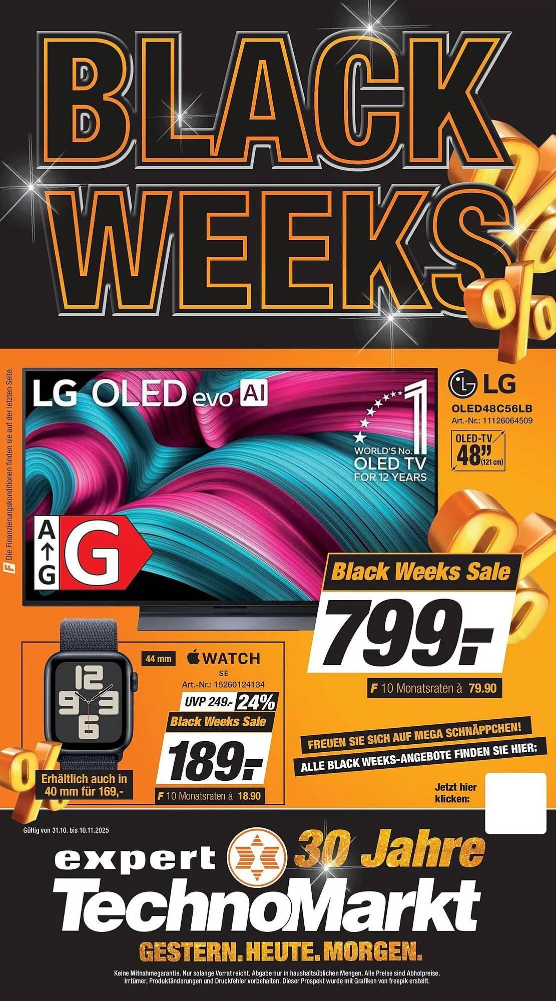 Expert Technomarkt Prospekt von 3. November bis 10. November 2025 - Prospekt seite 1