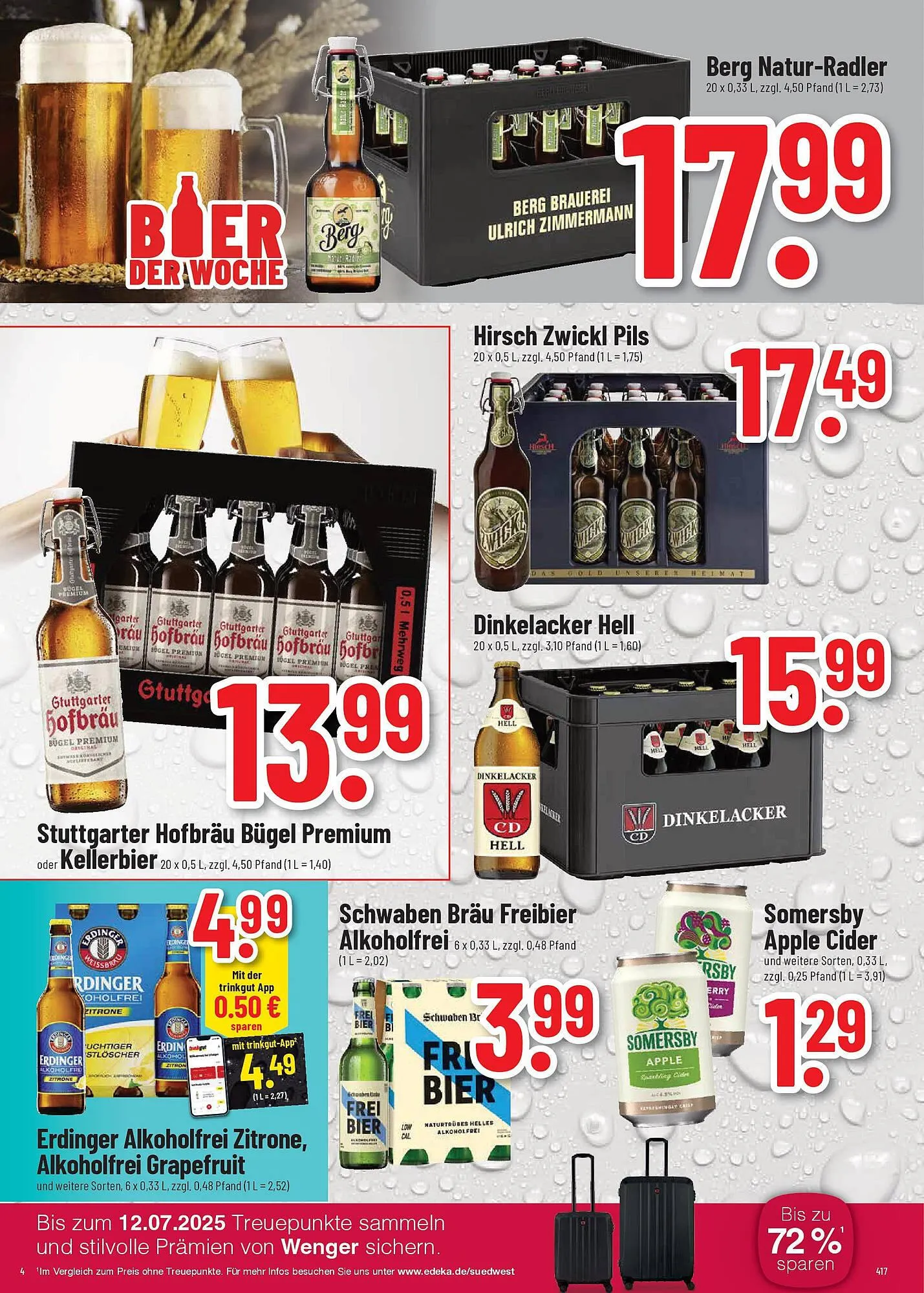 trinkgut Prospekt von 22. Juni bis 28. Juni 2025 - Prospekt seite 4
