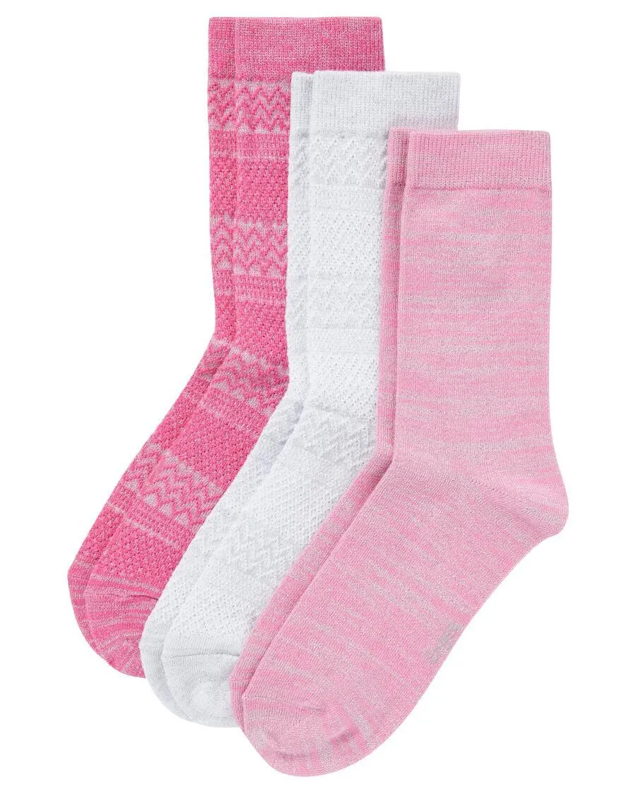 Socken mit Glitzergarn