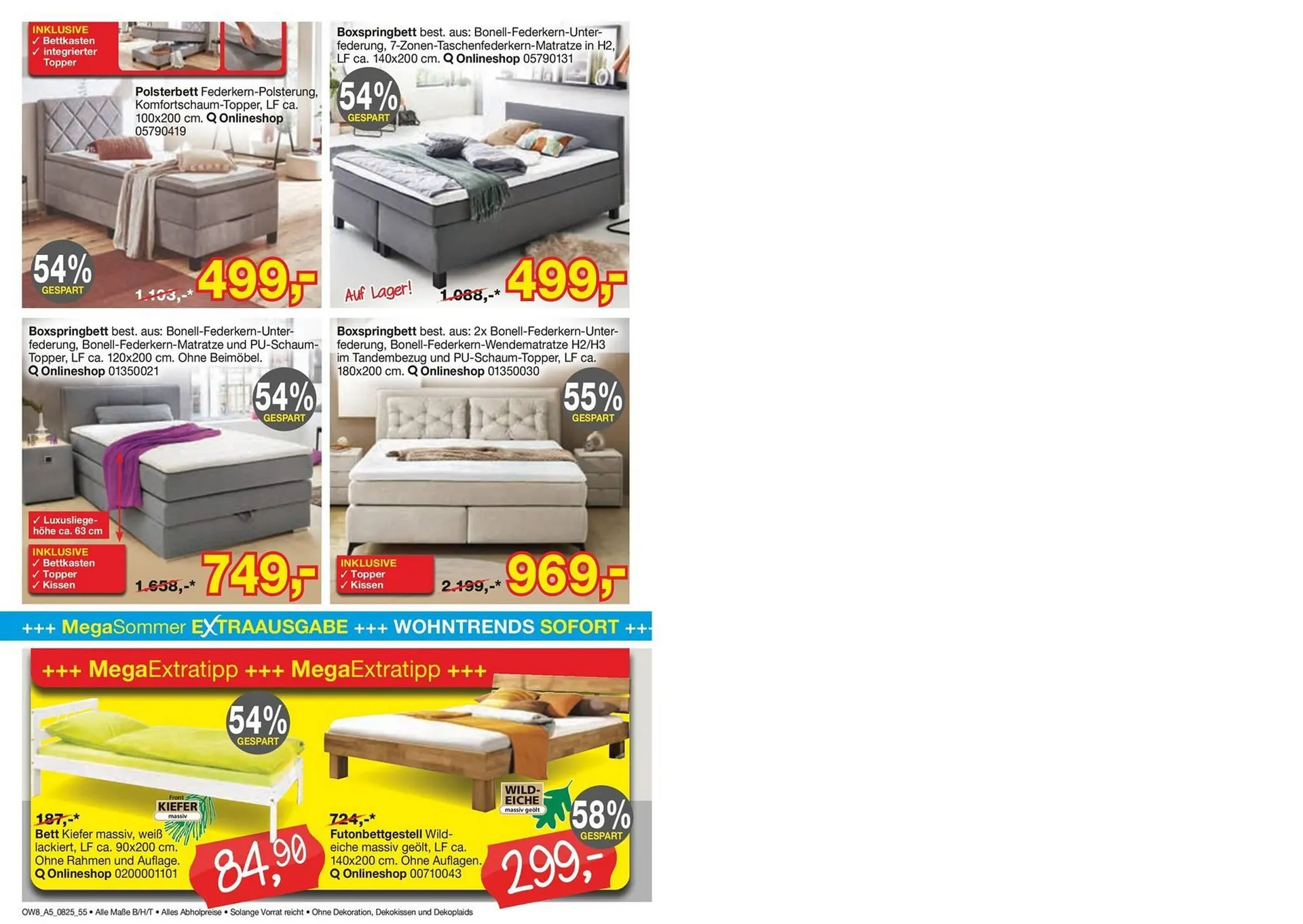 Opti Wohnwelt Prospekt von 25. Juli bis 23. August 2025 - Prospekt seite 57