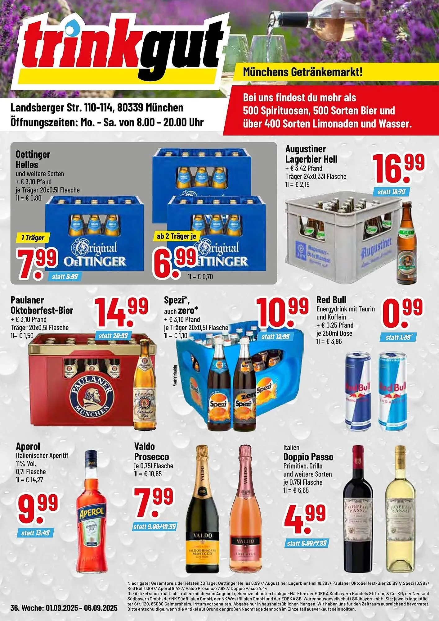 trinkgut Prospekt von 1. September bis 6. September 2025 - Prospekt seite 1