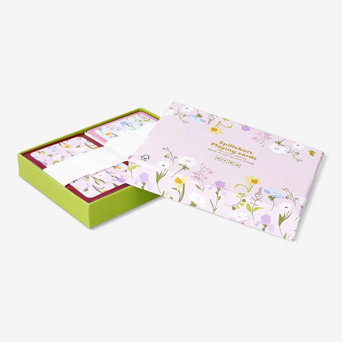Floral playing cards - 2 sets