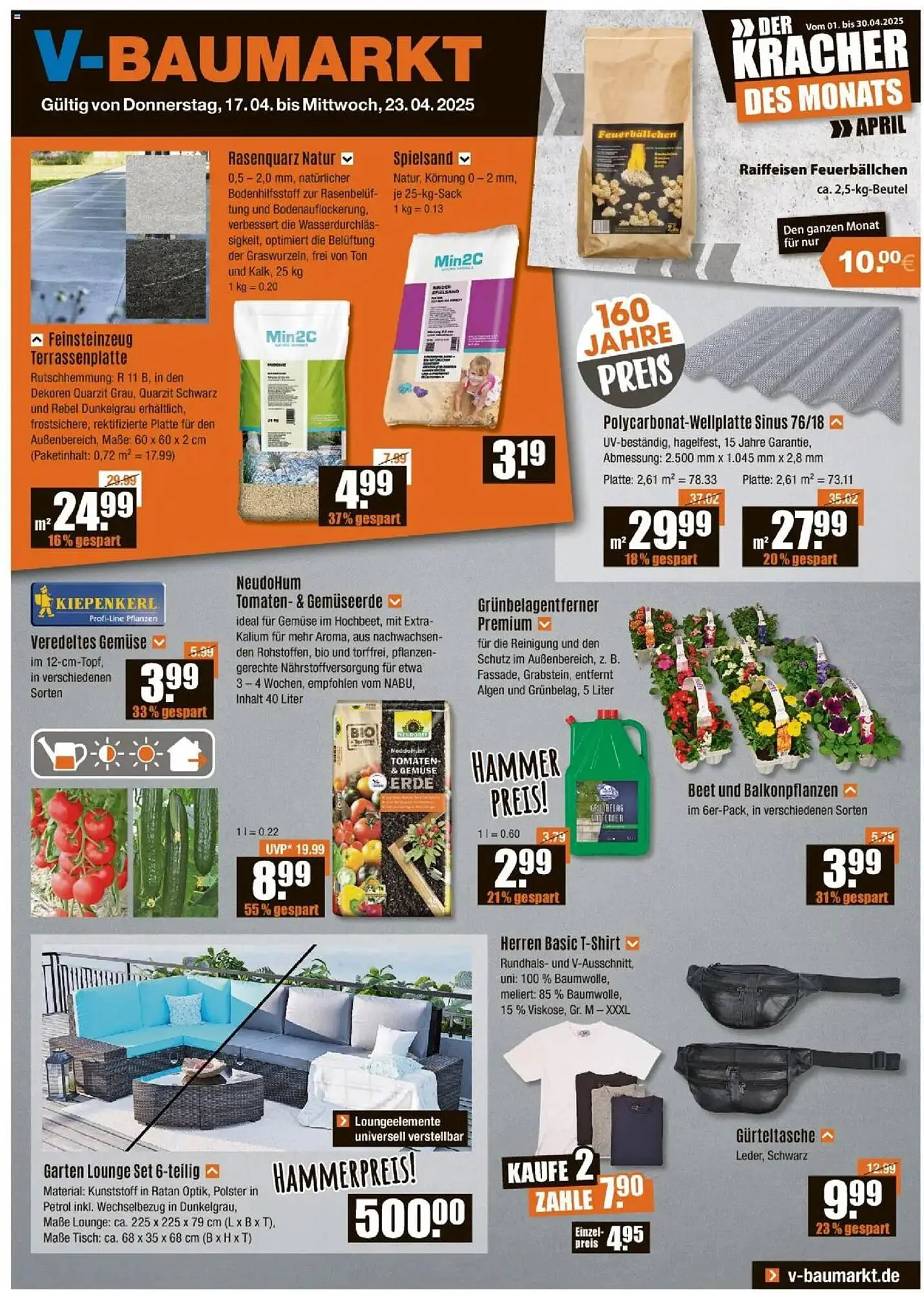 V Baumarkt Prospekt von 17. April bis 23. April 2025 - Prospekt seite 1