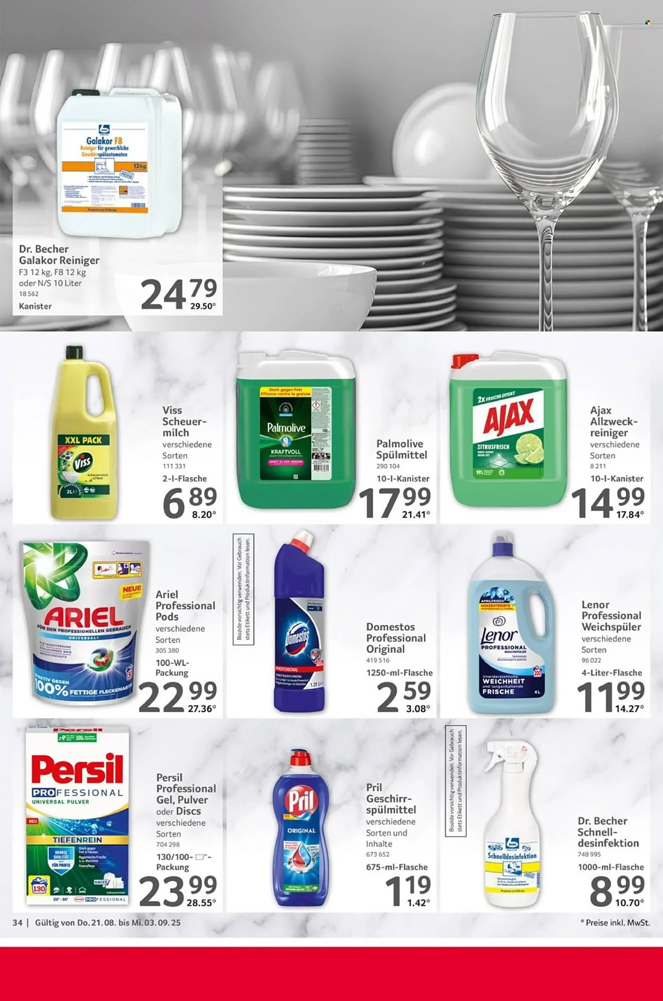 Selgros Prospekt von 21. August bis 3. September 2025 - Prospekt seite 34