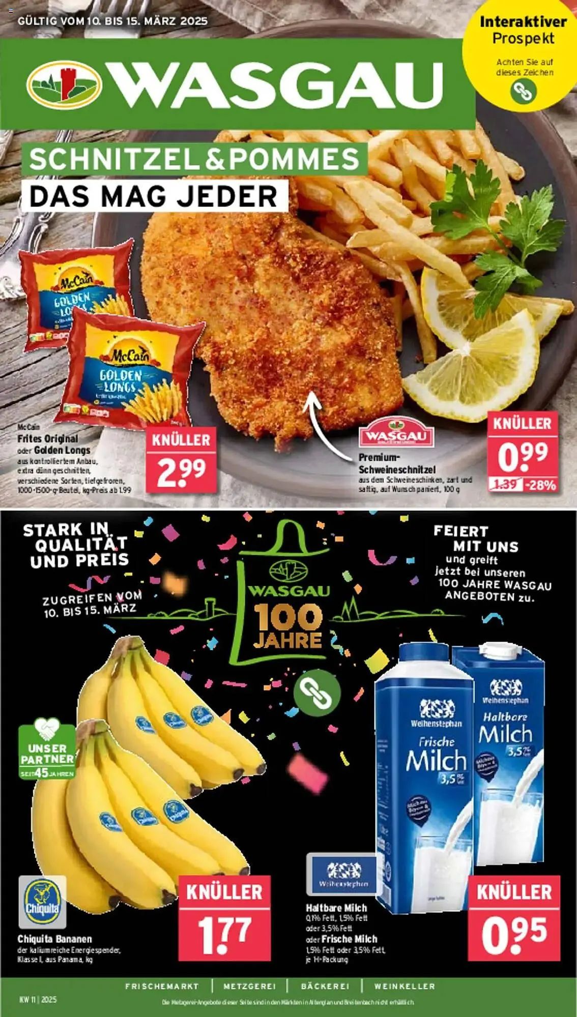 Wasgau Prospekt von 10. März bis 15. März 2025 - Prospekt seite 1
