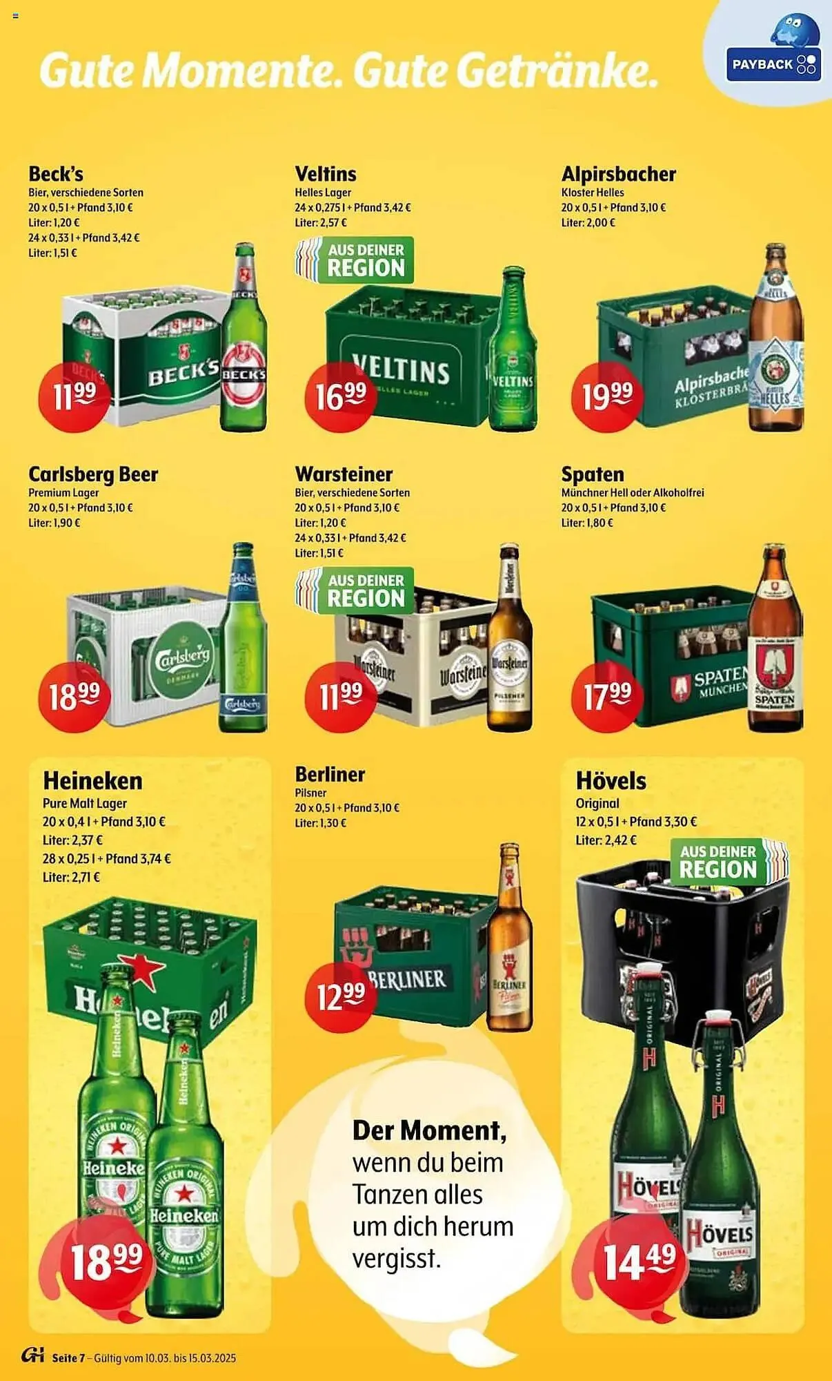 Trink und Spare Prospekt von 10. März bis 15. März 2025 - Prospekt seite 7