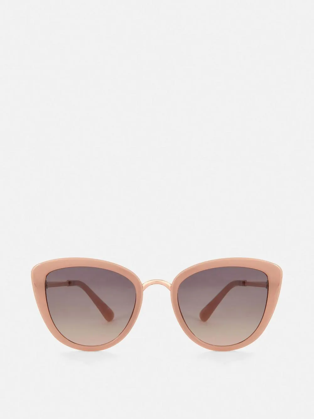 Katzenaugen-Sonnenbrille mit Metall-Steg