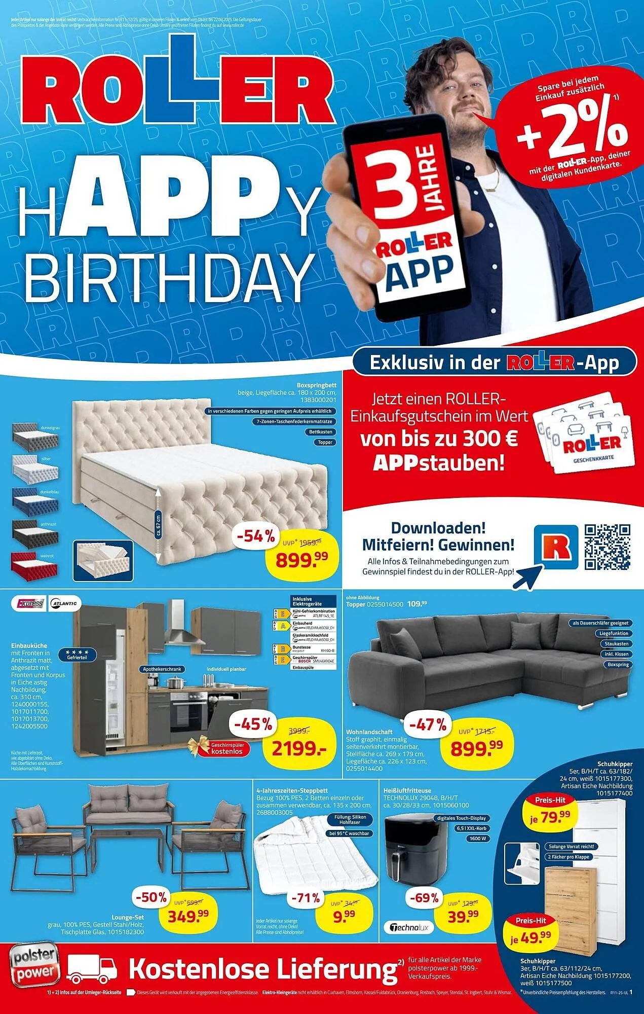 ROLLER Prospekt von 9. März bis 22. März 2025 - Prospekt seite 1