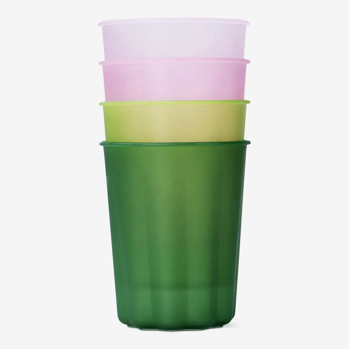 Reusable colourful cups - 4 pcs