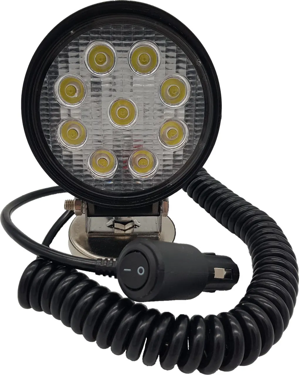 Berge & Schröter | LED Arbeitsscheinwerfer rund 9x3 W, 2160 Lumen mit Magnetfuß