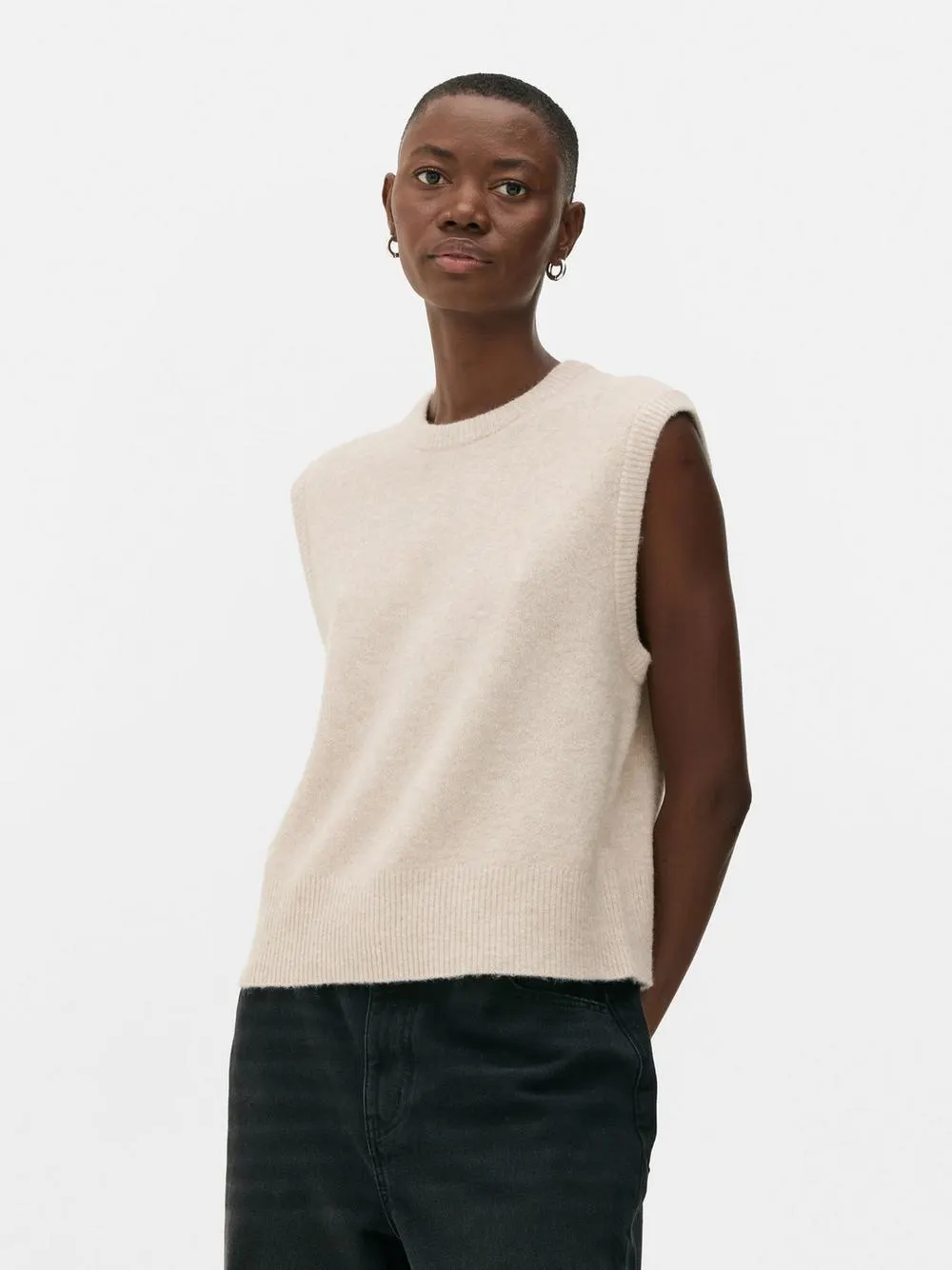 Tanktop mit Kontraststreifen