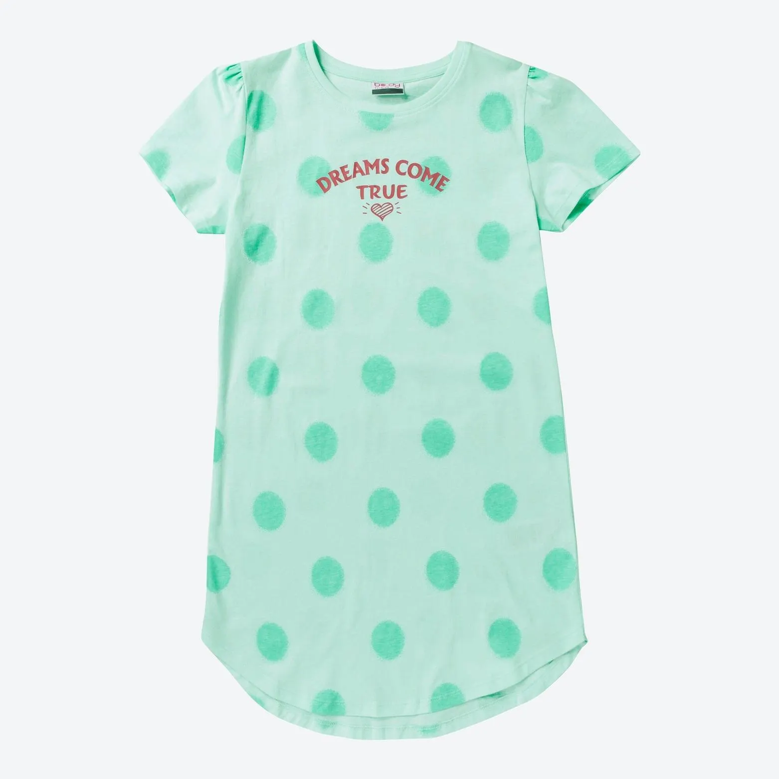 Teener-Mädchen-Nachthemd mit großen Punkten