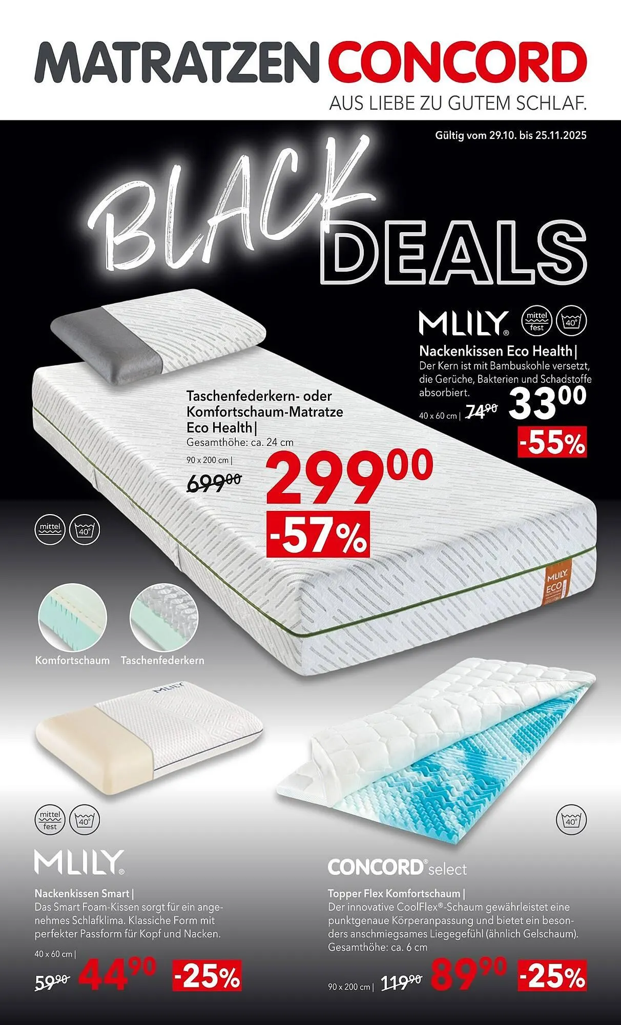 Matratzen Concord Prospekt von 7. November bis 25. November 2025 - Prospekt seite 1