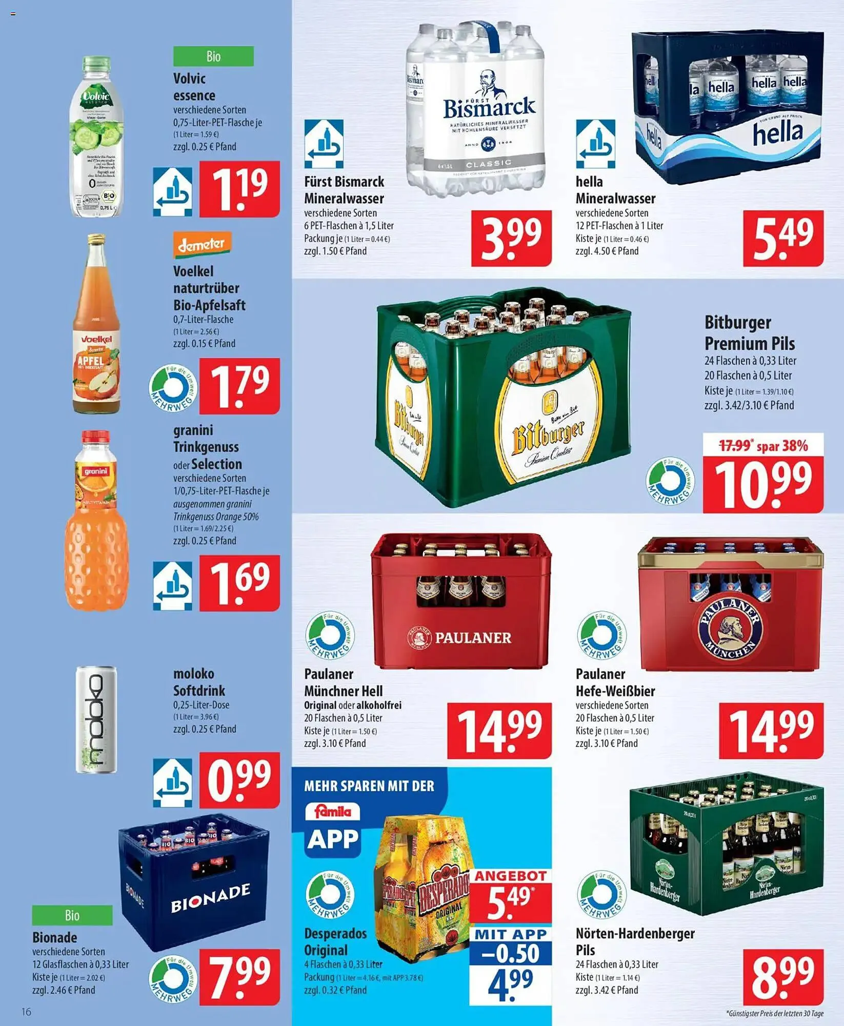 Famila Nord Ost Prospekt von 2. Februar bis 7. Februar 2026 - Prospekt seite 16