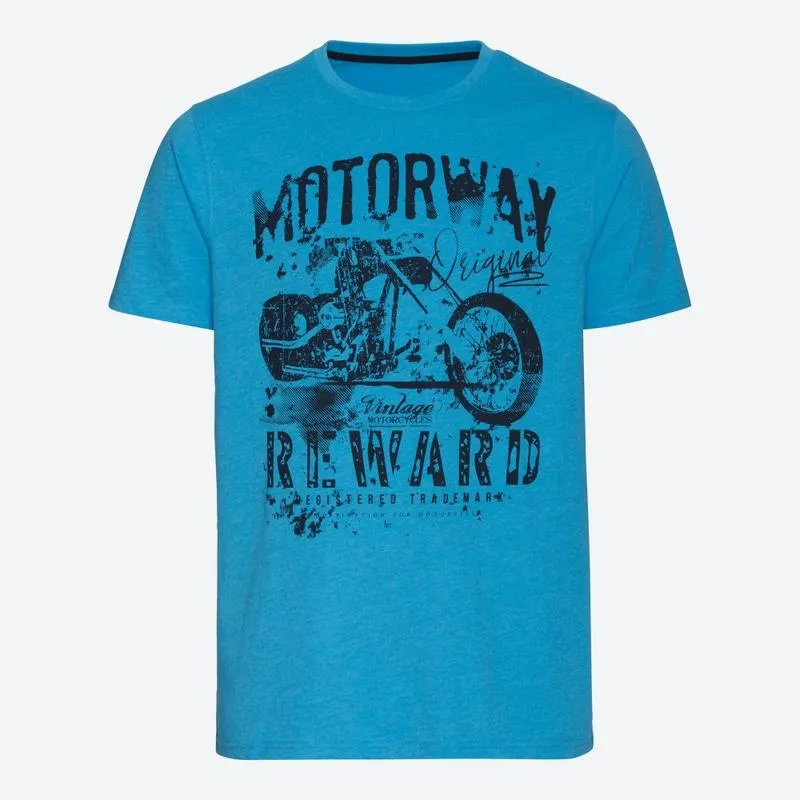 Herren-T-Shirt mit Motorrad-Motiv