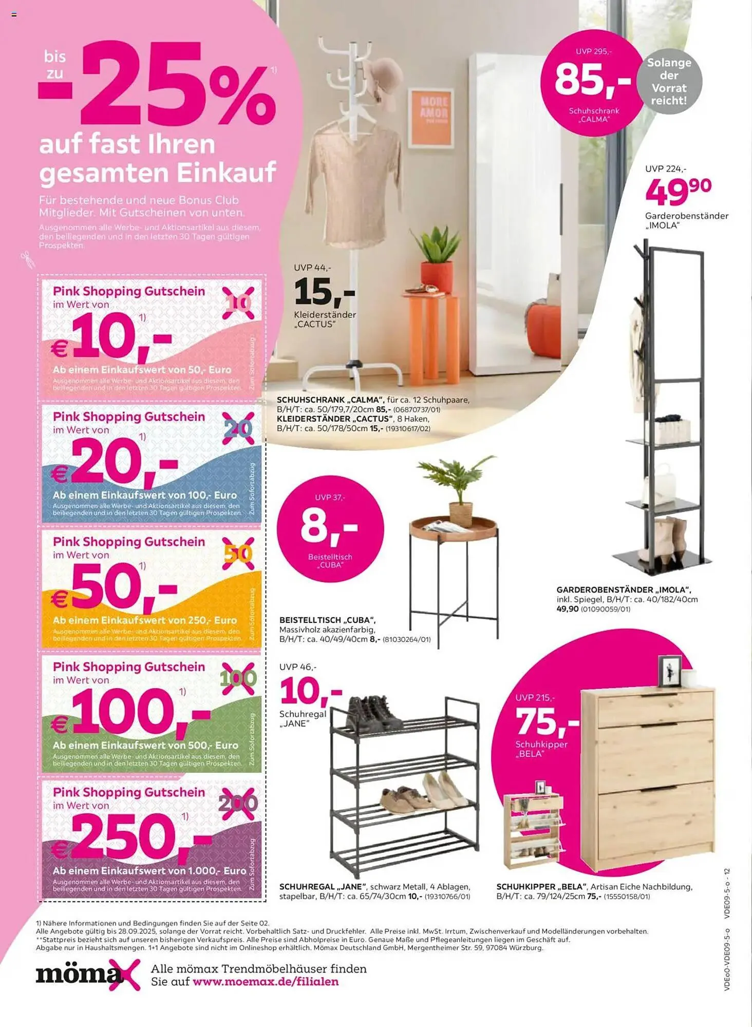Mömax Prospekt von 15. September bis 28. September 2025 - Prospekt seite 12
