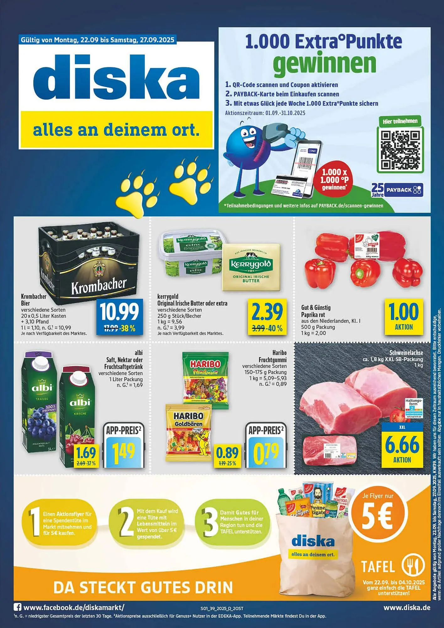 Diska Prospekt von 22. September bis 27. September 2025 - Prospekt seite 1