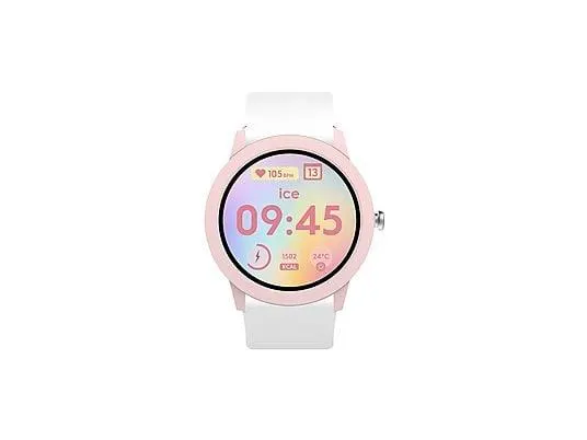 ICE WATCH smart junior RD 3.0 rund - Rosa Smart Watch Silicone, Weiß