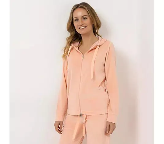 STRANDFEIN Nickijacke mit Kapuze OEKO-TEX®Standard 100 figurumspielend