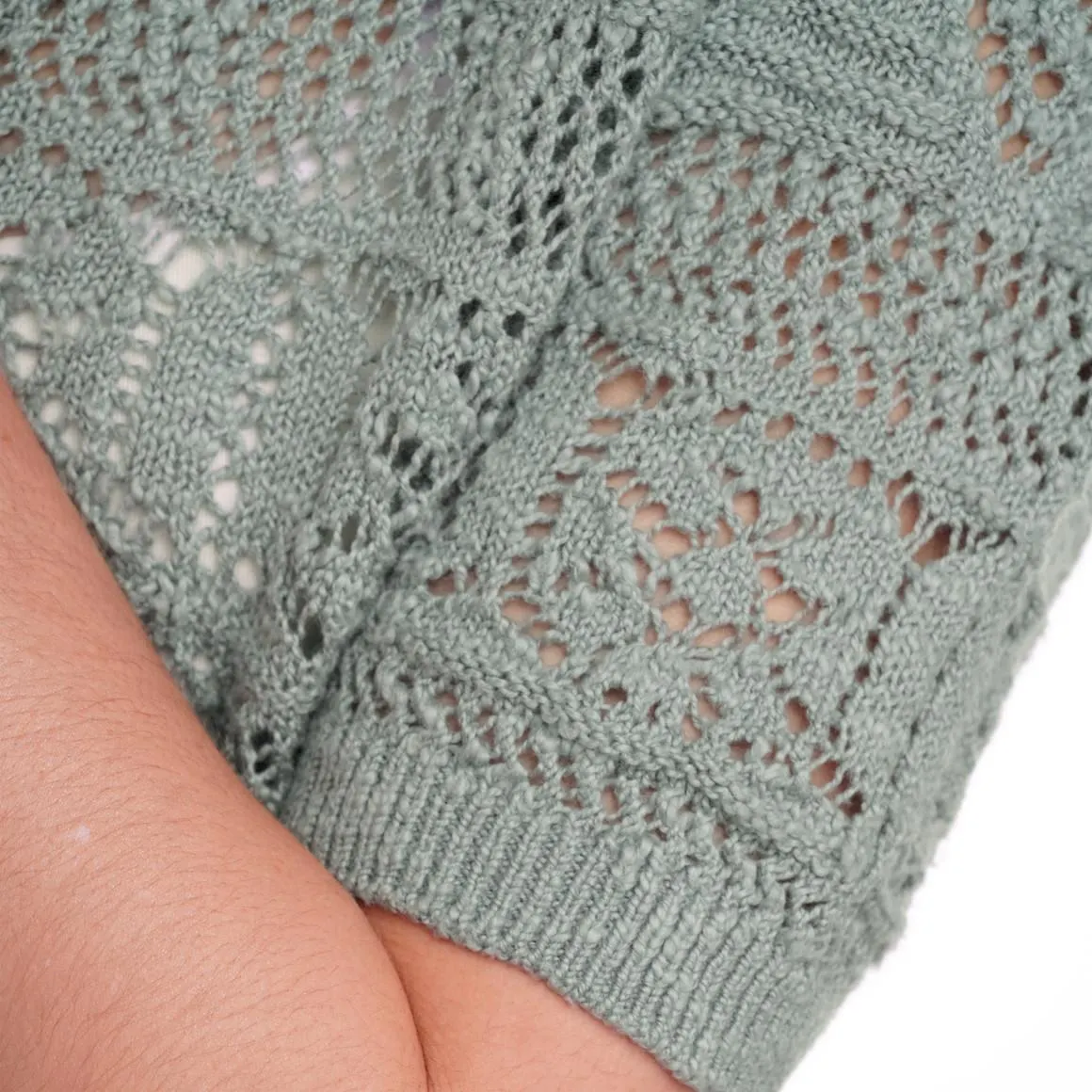 Damen Strickshirt mit Ajour-Muster