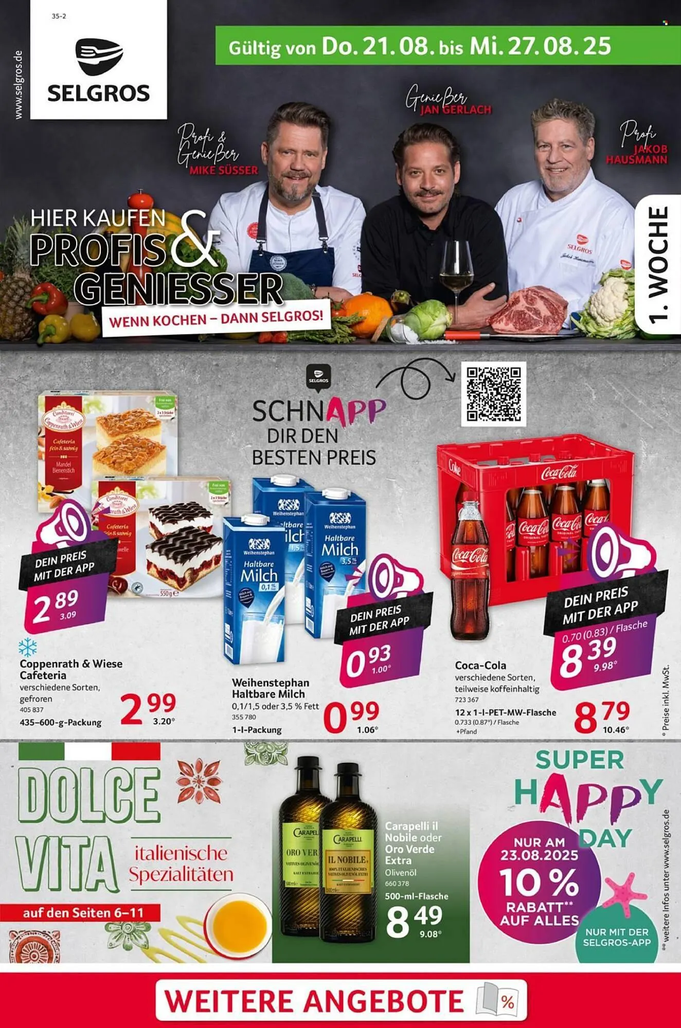 Selgros Prospekt von 21. August bis 27. August 2025 - Prospekt seite 1
