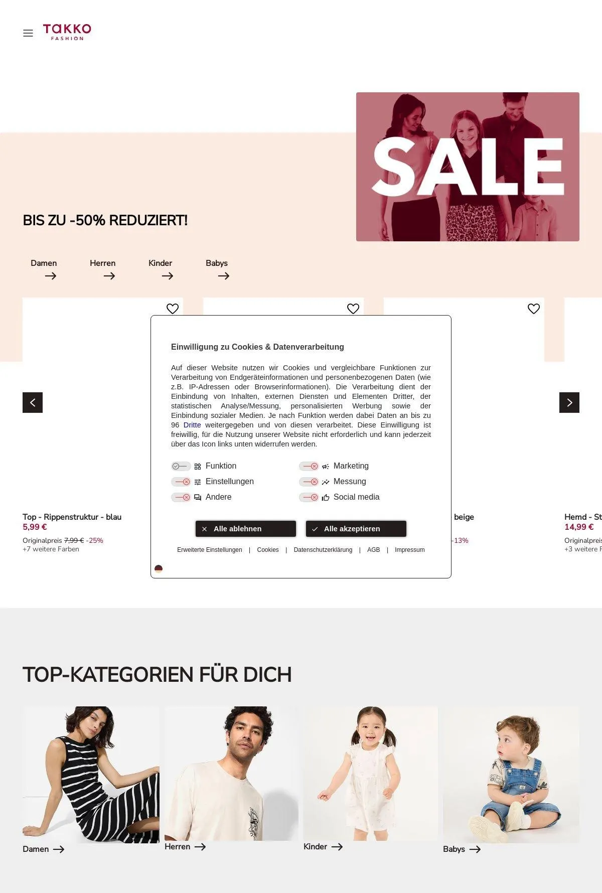 Takko Fashion Aktueller Prospekt von 7. Juli bis 13. Juli 2025 - Prospekt seite 1