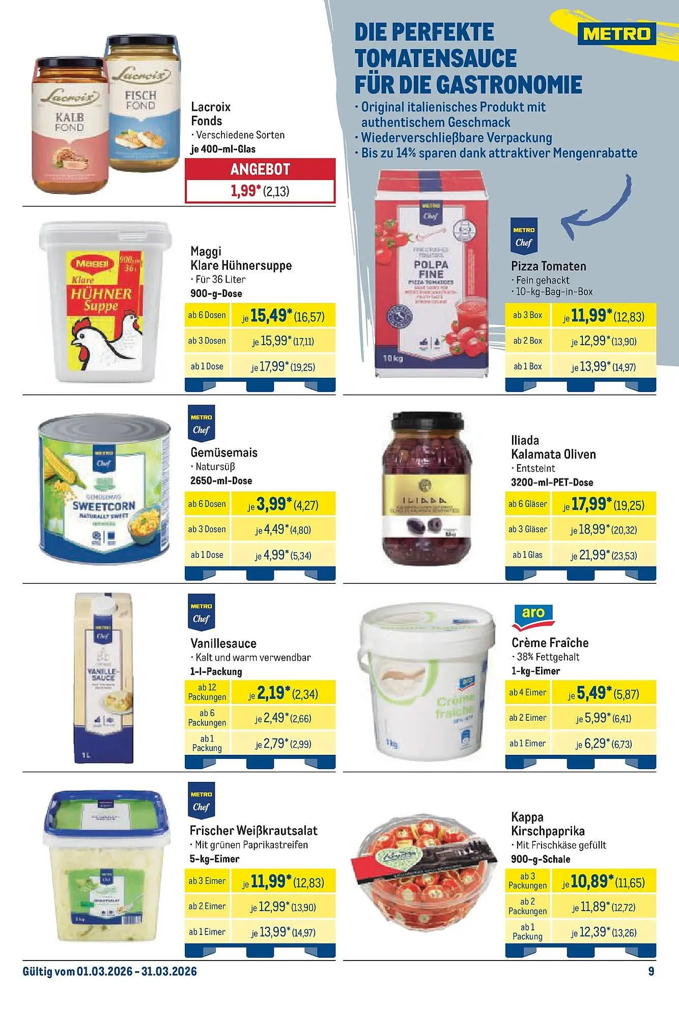 METRO Prospekt von 1. März bis 7. März 2026 - Prospekt seite 9