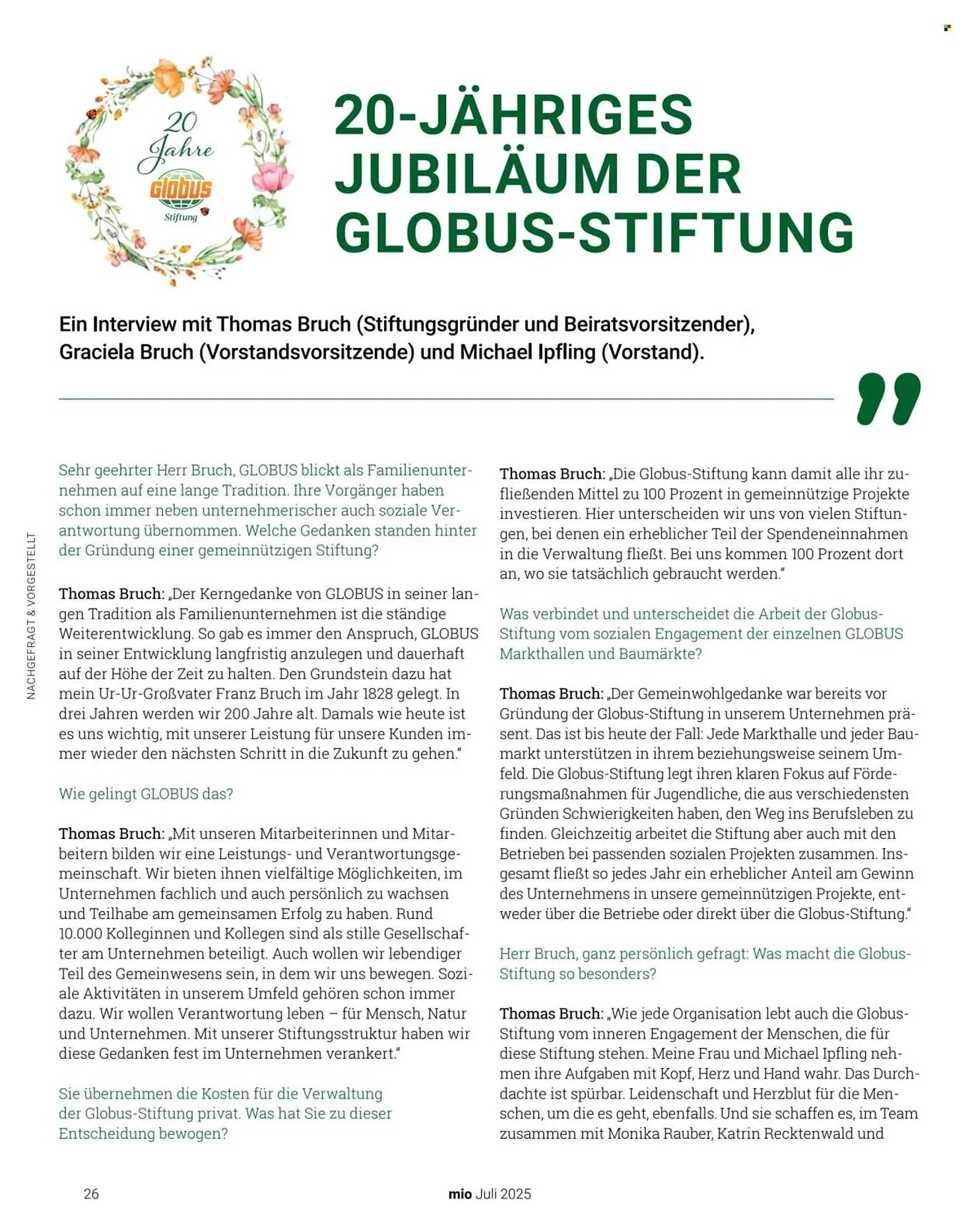 Globus Prospekt von 1. Juli bis 31. Juli 2025 - Prospekt seite 26