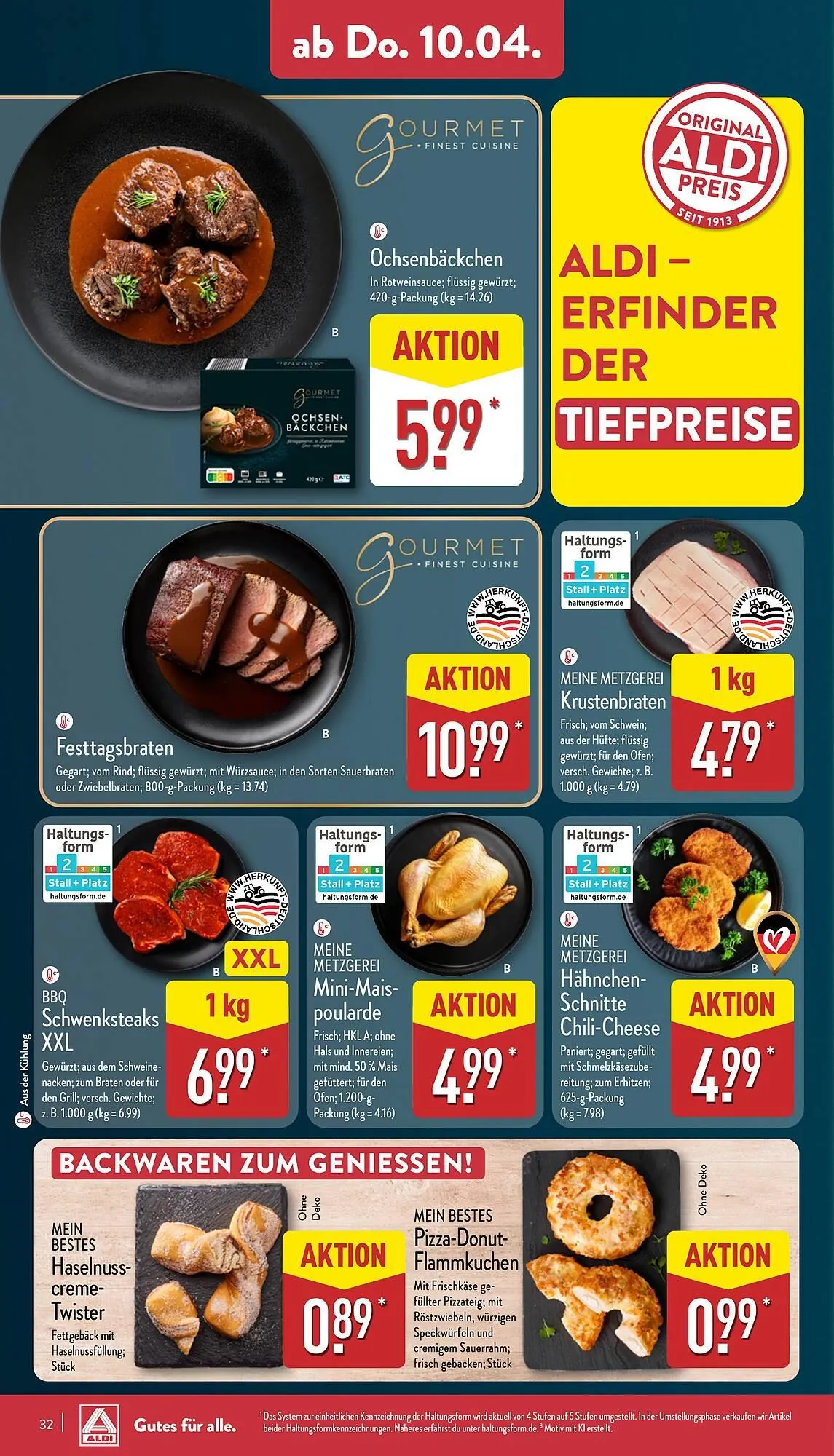 Aldi Nord Prospekt von 7. April bis 12. April 2025 - Prospekt seite 32