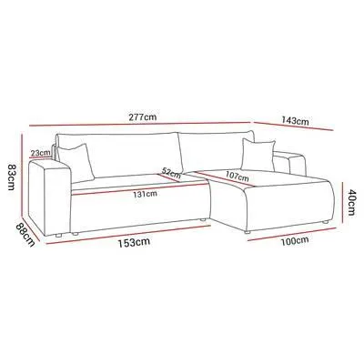 Ecksofa PRESTIGE XL mit Schlaffunktion