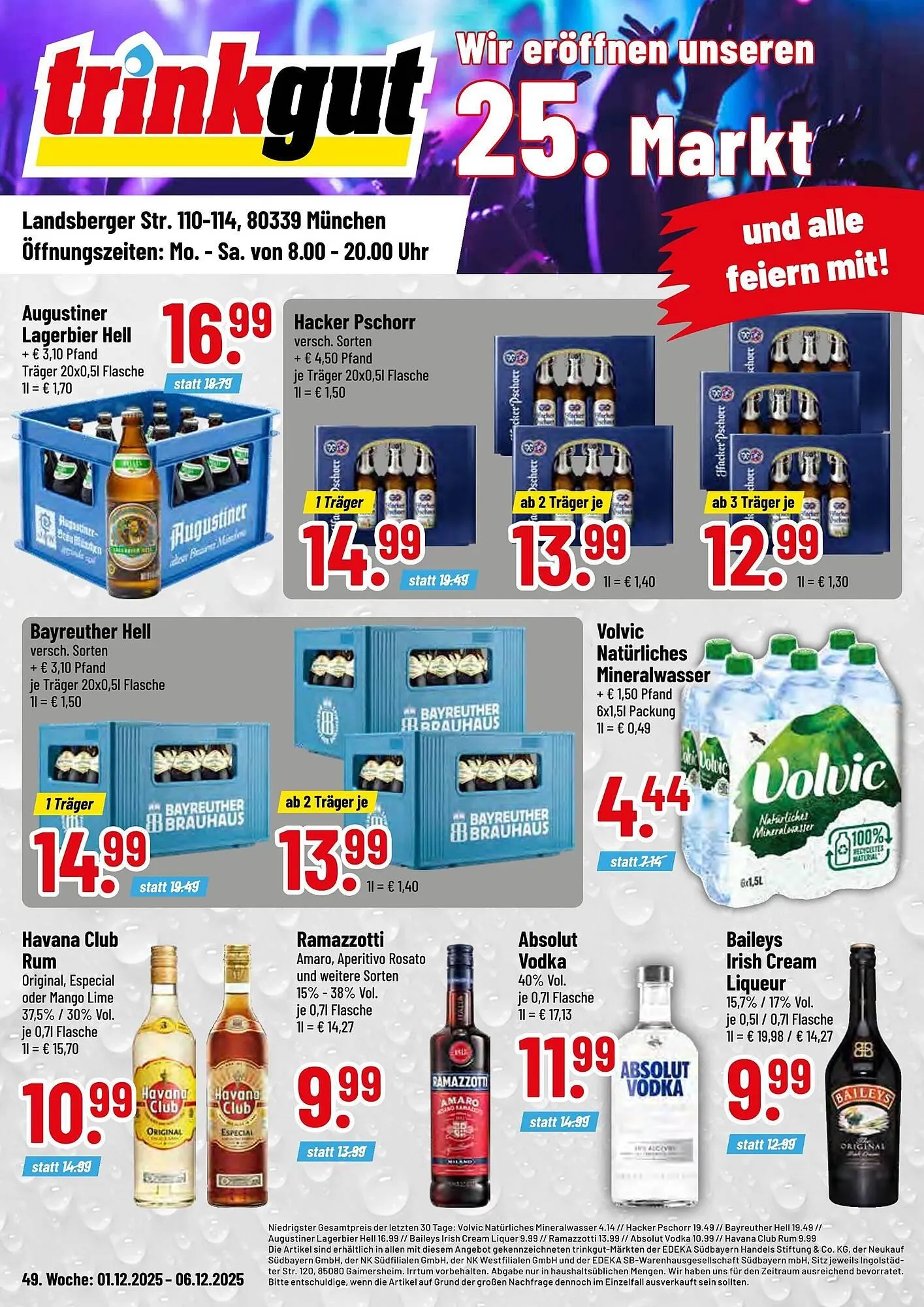 Trinkgut Prospekt von 1. Dezember bis 6. Dezember 2025 - Prospekt seite 1