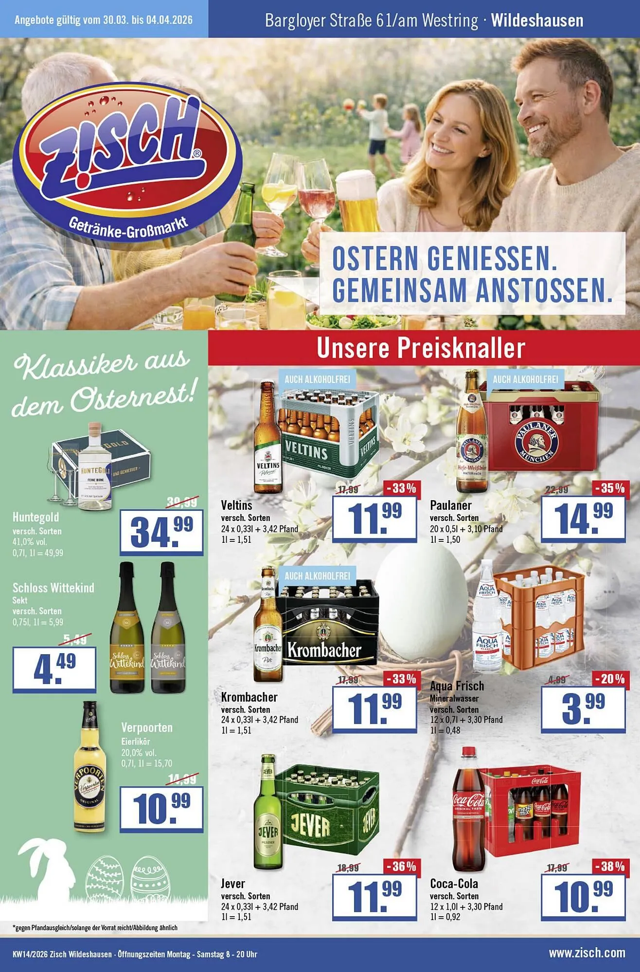 Zisch Prospekt von 30. März bis 4. April 2026 - Prospekt seite 1