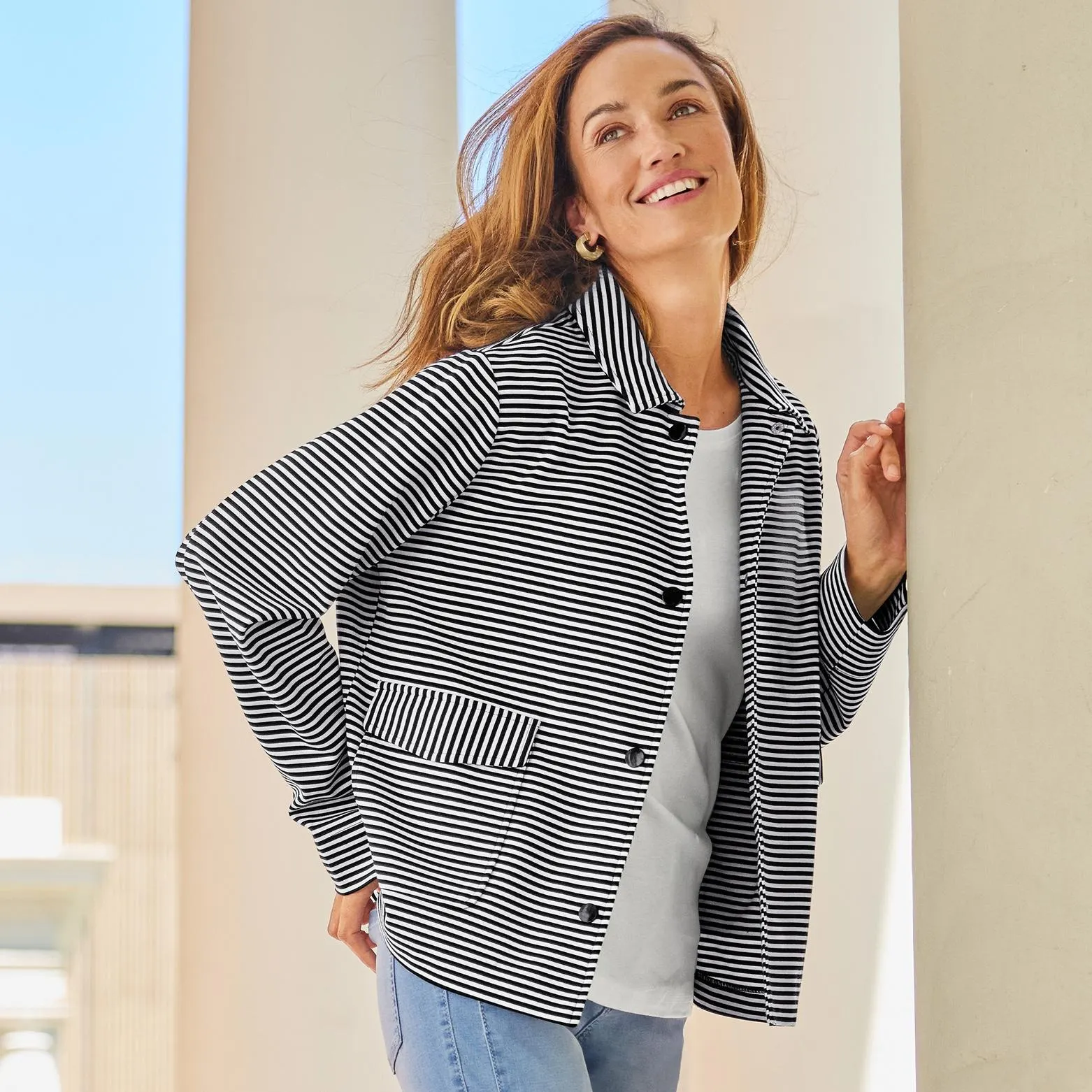 Damen-Jerseyjacke mit Viskose