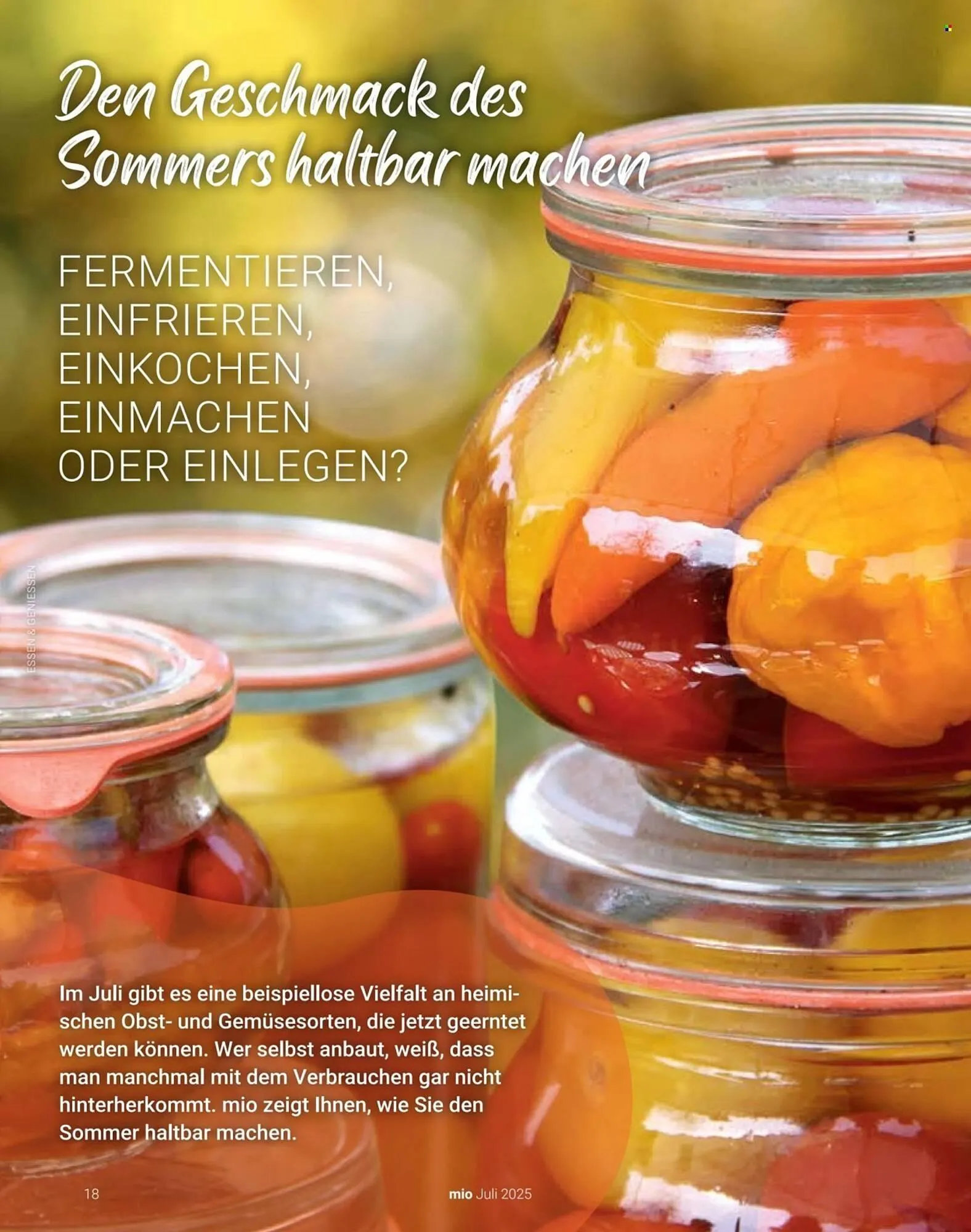 Globus Prospekt von 1. Juli bis 31. Juli 2025 - Prospekt seite 18