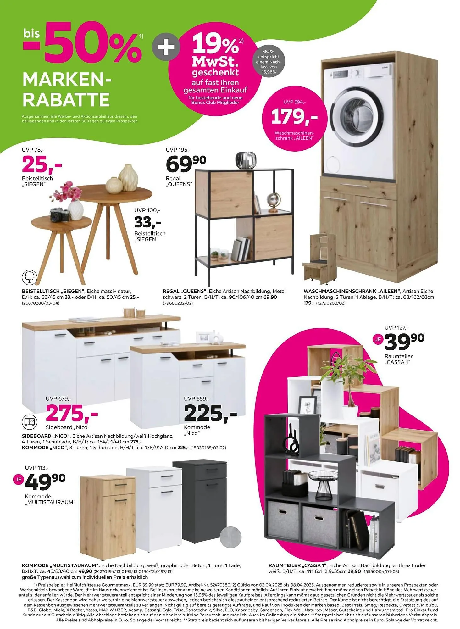 Mömax Prospekt von 31. März bis 9. April 2025 - Prospekt seite 8