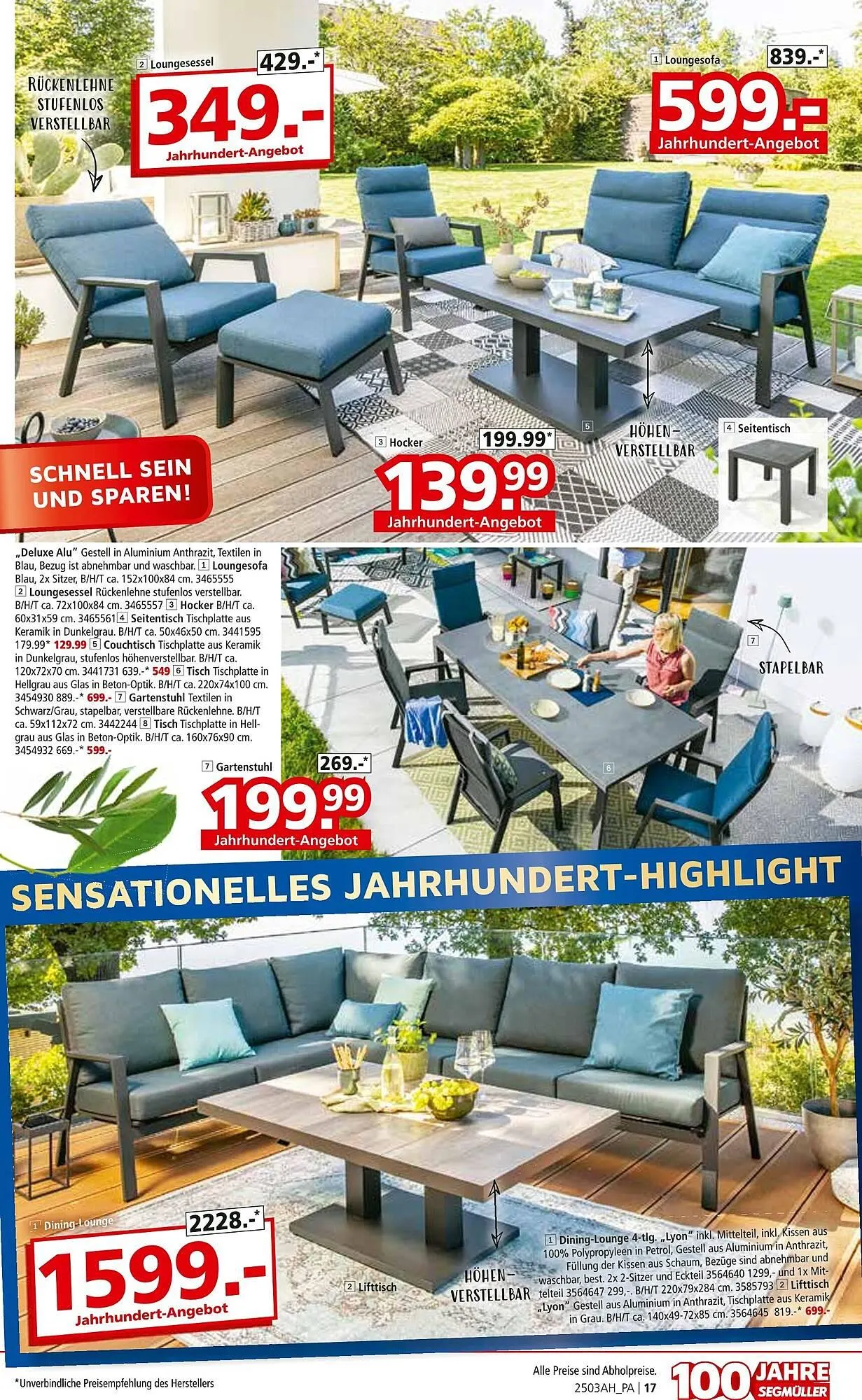 Segmüller Prospekt von 21. Februar bis 26. April 2025 - Prospekt seite 17