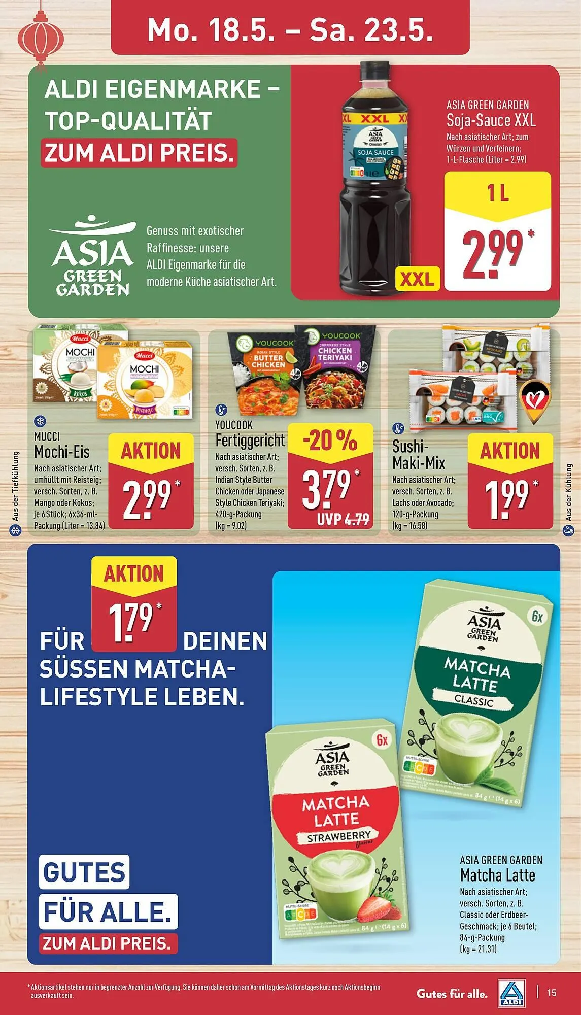 Aldi Nord Prospekt von 18. Mai bis 23. Mai 2026 - Prospekt seite 15