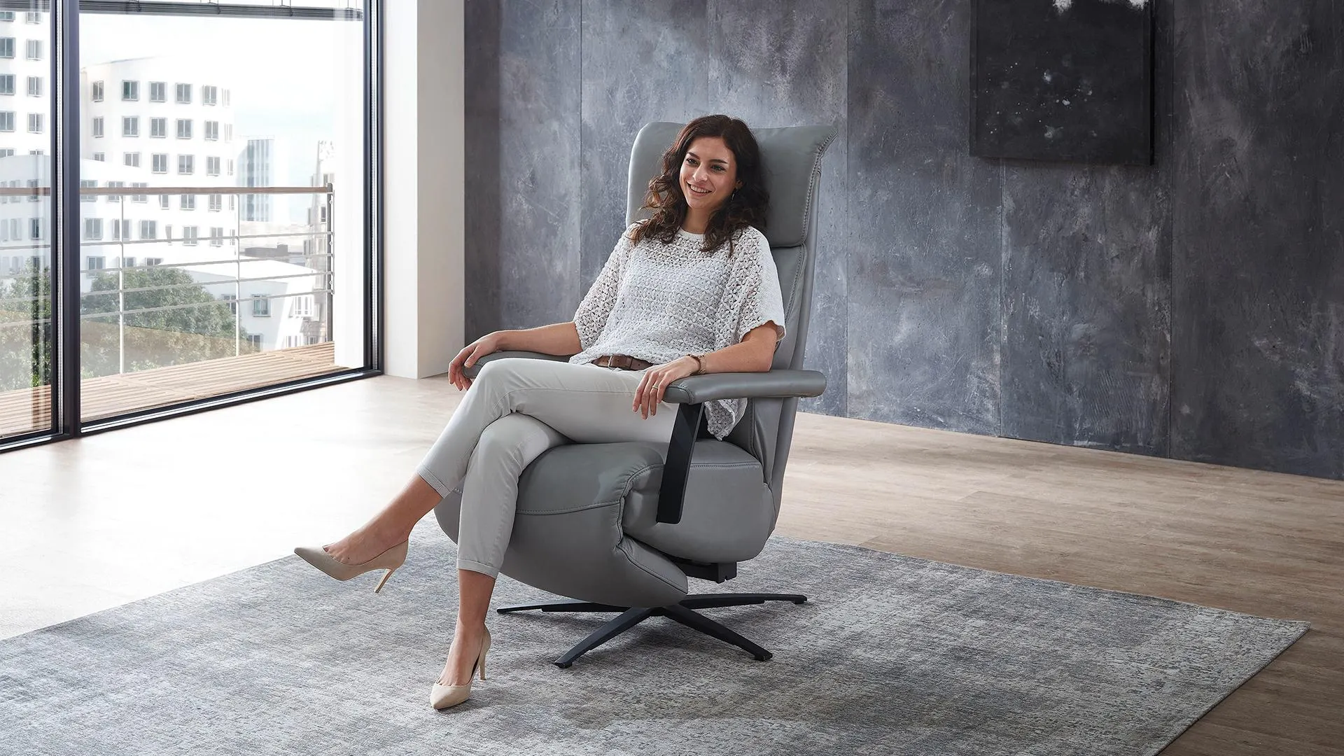 Echt Leder Relaxsessel #341