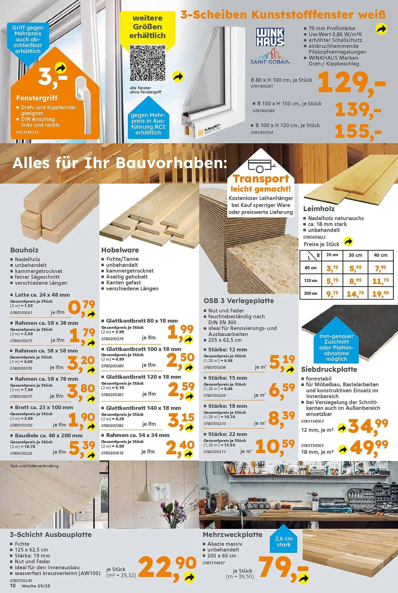 Globus Baumarkt Prospekt von 13. Juli bis 19. Juli 2025 - Prospekt seite 10