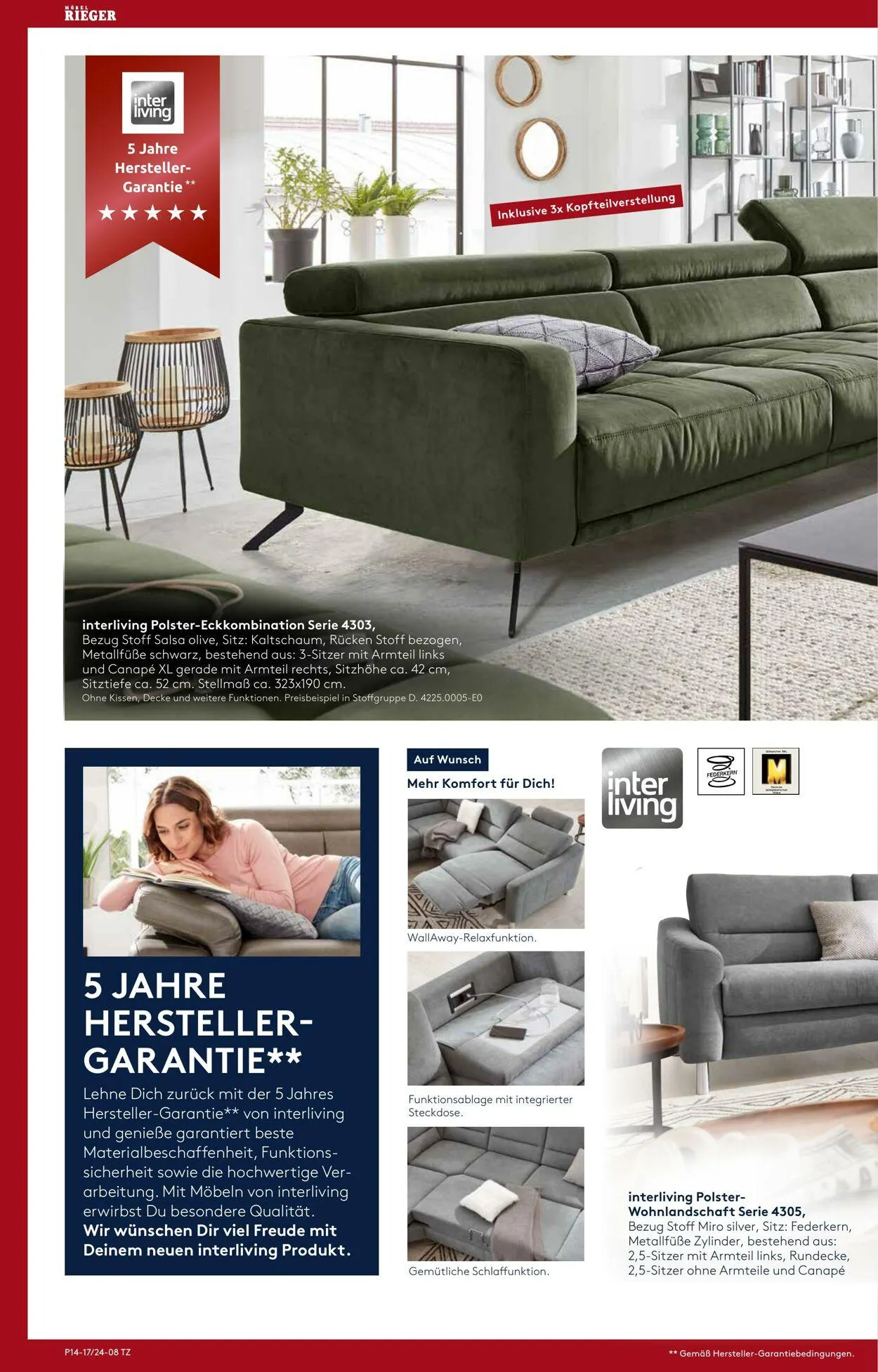 Möbel Rieger Aktueller Prospekt von 19. November bis 3. Dezember 2025 - Prospekt seite 8