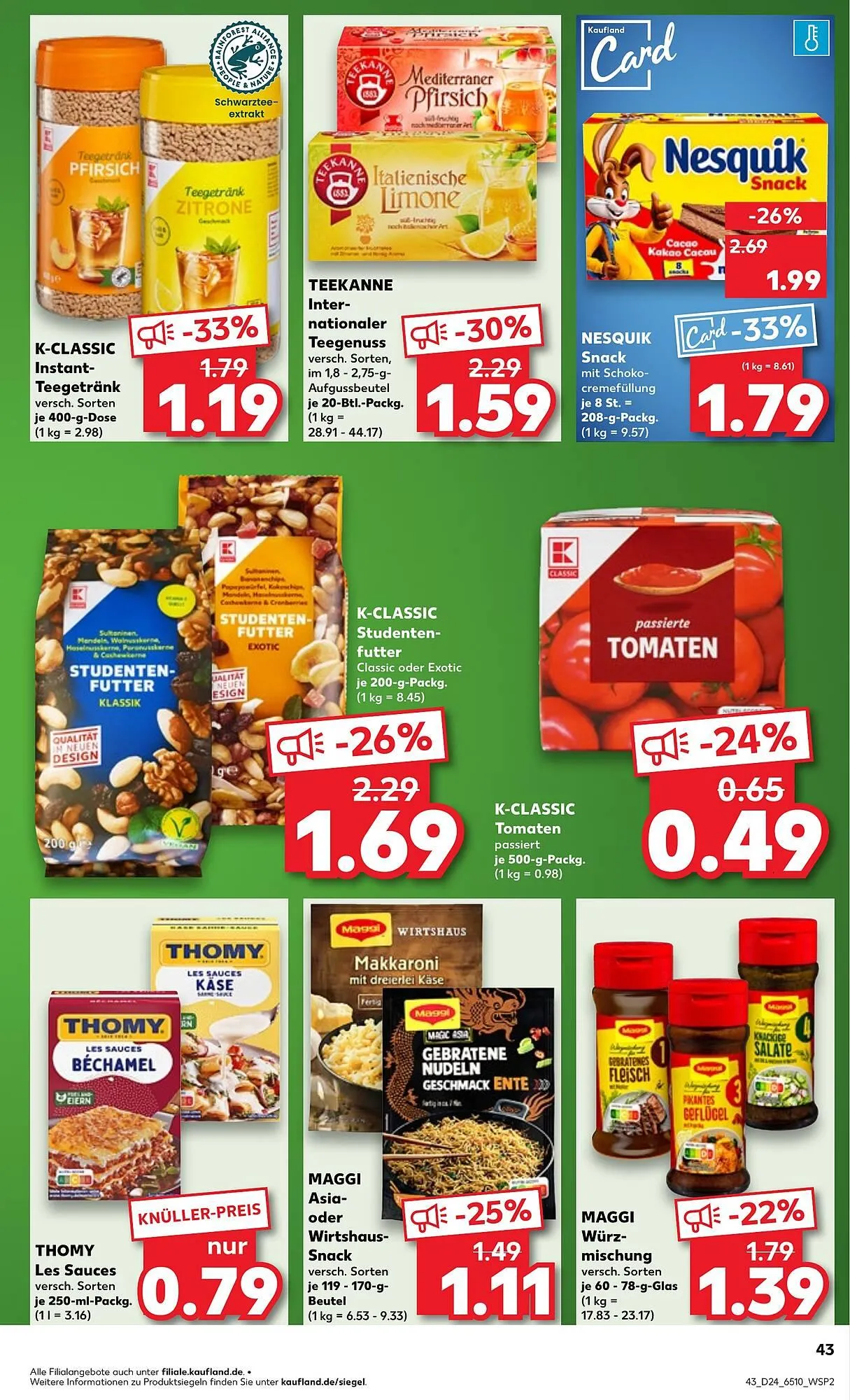Kaufland Prospekt von 12. Juni bis 18. Juni 2025 - Prospekt seite 43