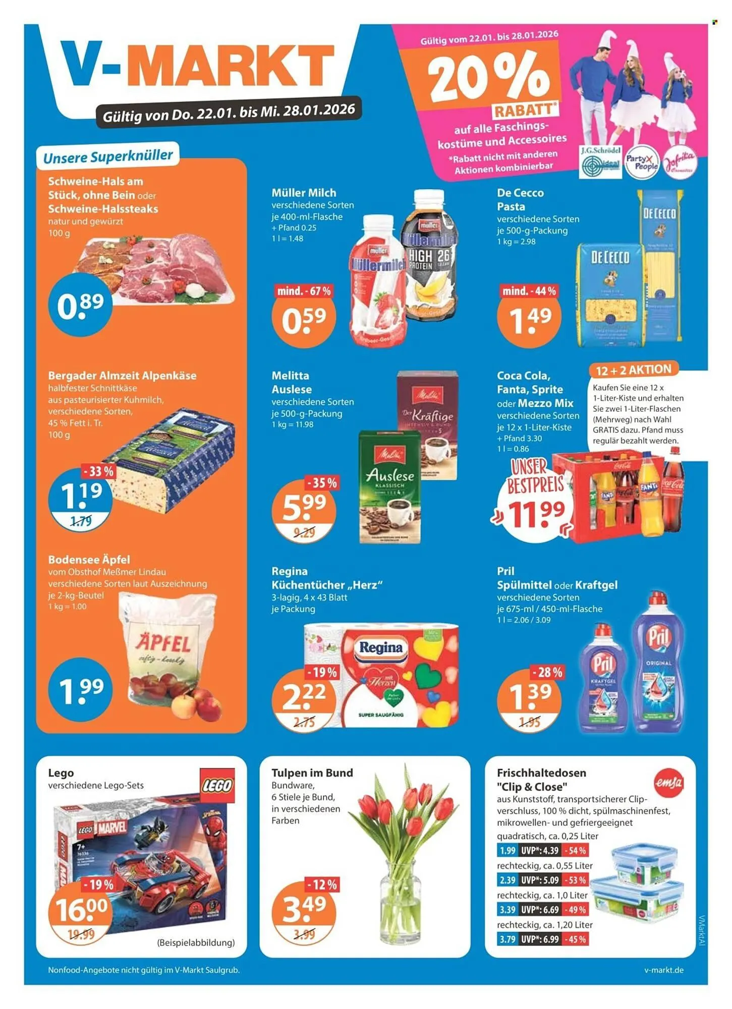 V Markt Prospekt von 22. Januar bis 28. Januar 2026 - Prospekt seite 1