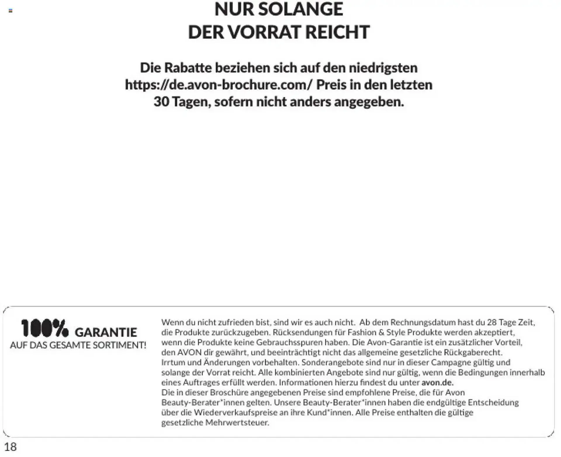 Avon Prospekt von 1. März bis 31. März 2025 - Prospekt seite 18