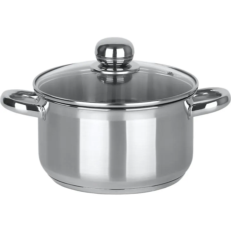 aro Fleischtopf tief mit Deckel, Edelstahl, Ø 20 cm, 3.6 L, Induktion