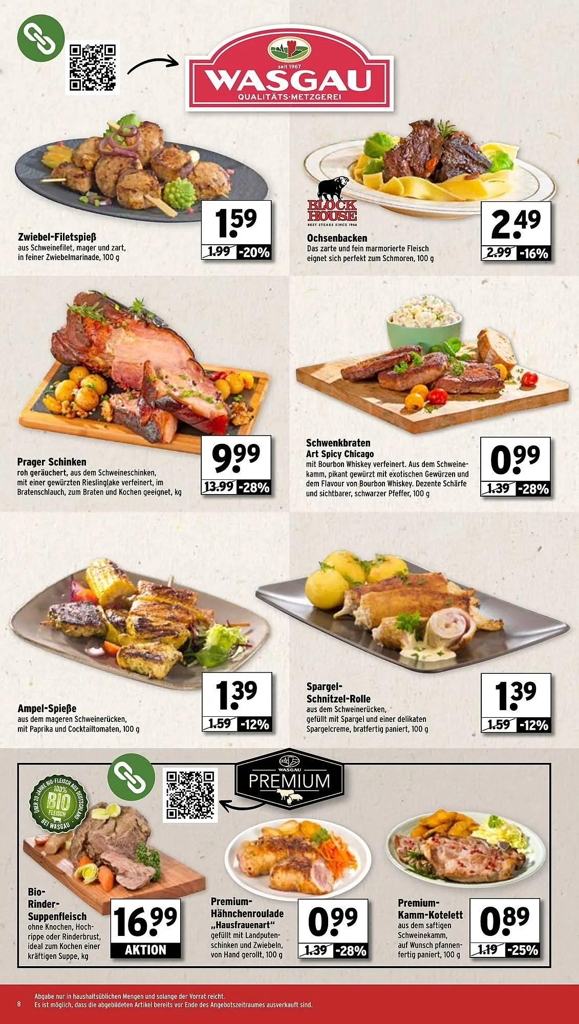 Wasgau Prospekt von 24. März bis 29. März 2025 - Prospekt seite 8