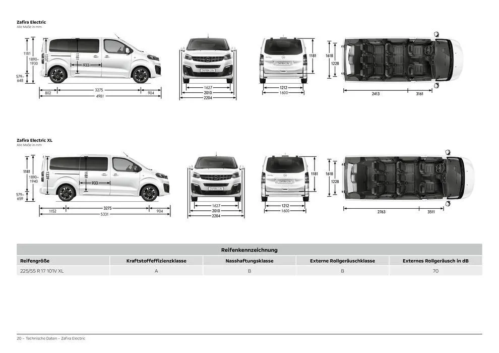 Opel Neuer Zafira Electric von 30. Juli bis 30. Juli 2025 - Prospekt seite 20